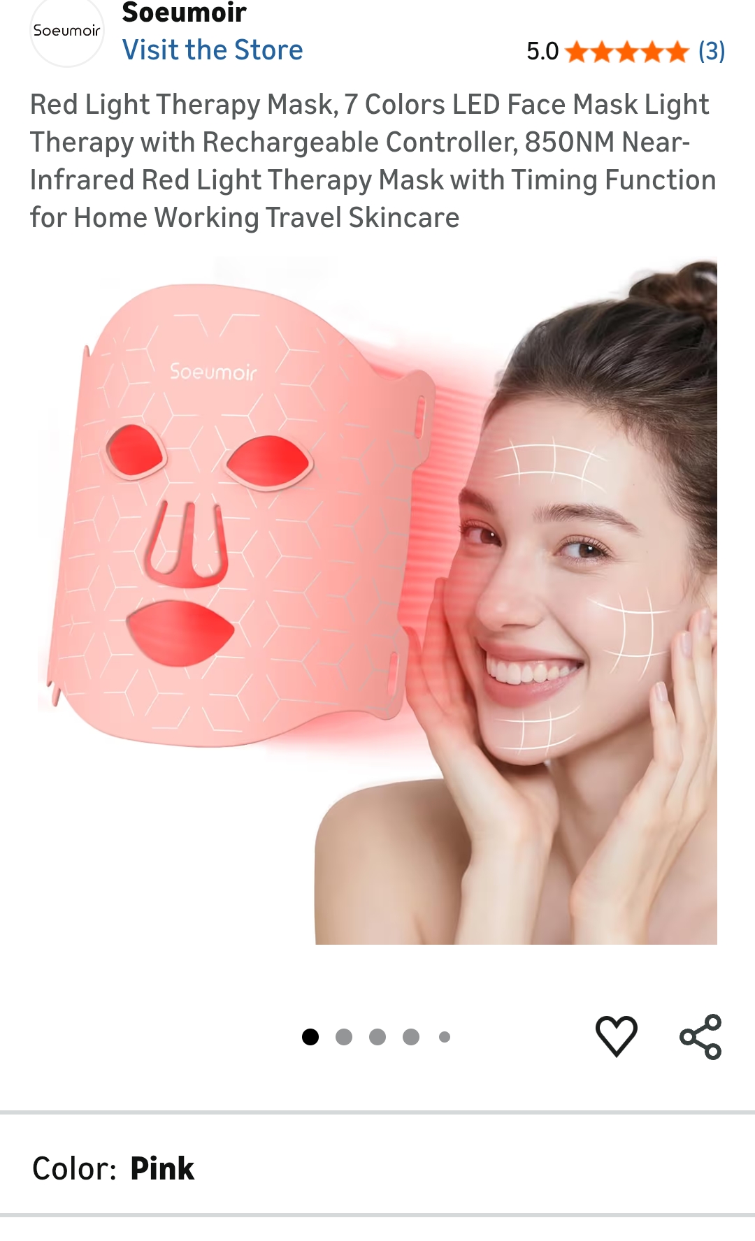 soeumoir Red light mask