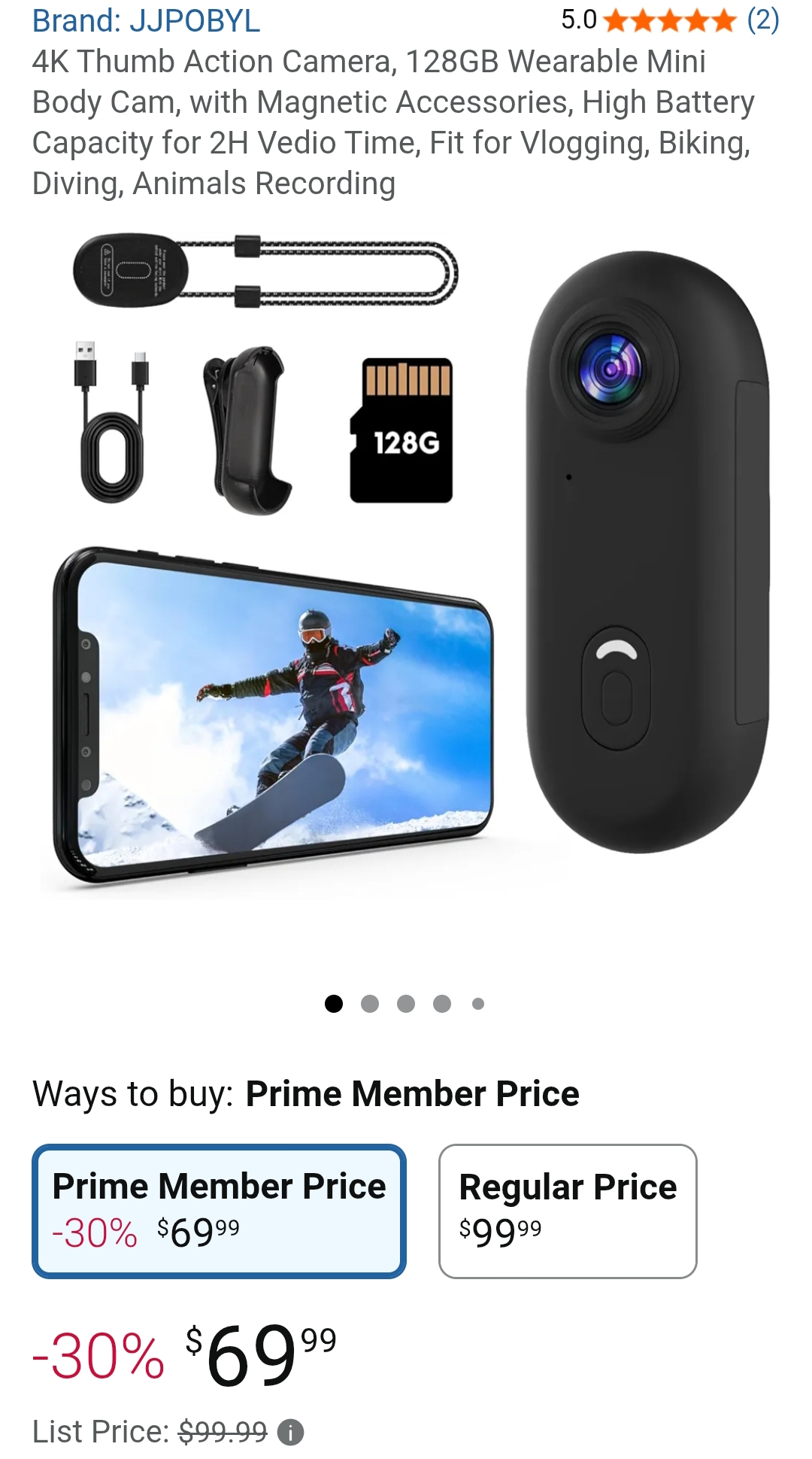 Thumb Action Camera