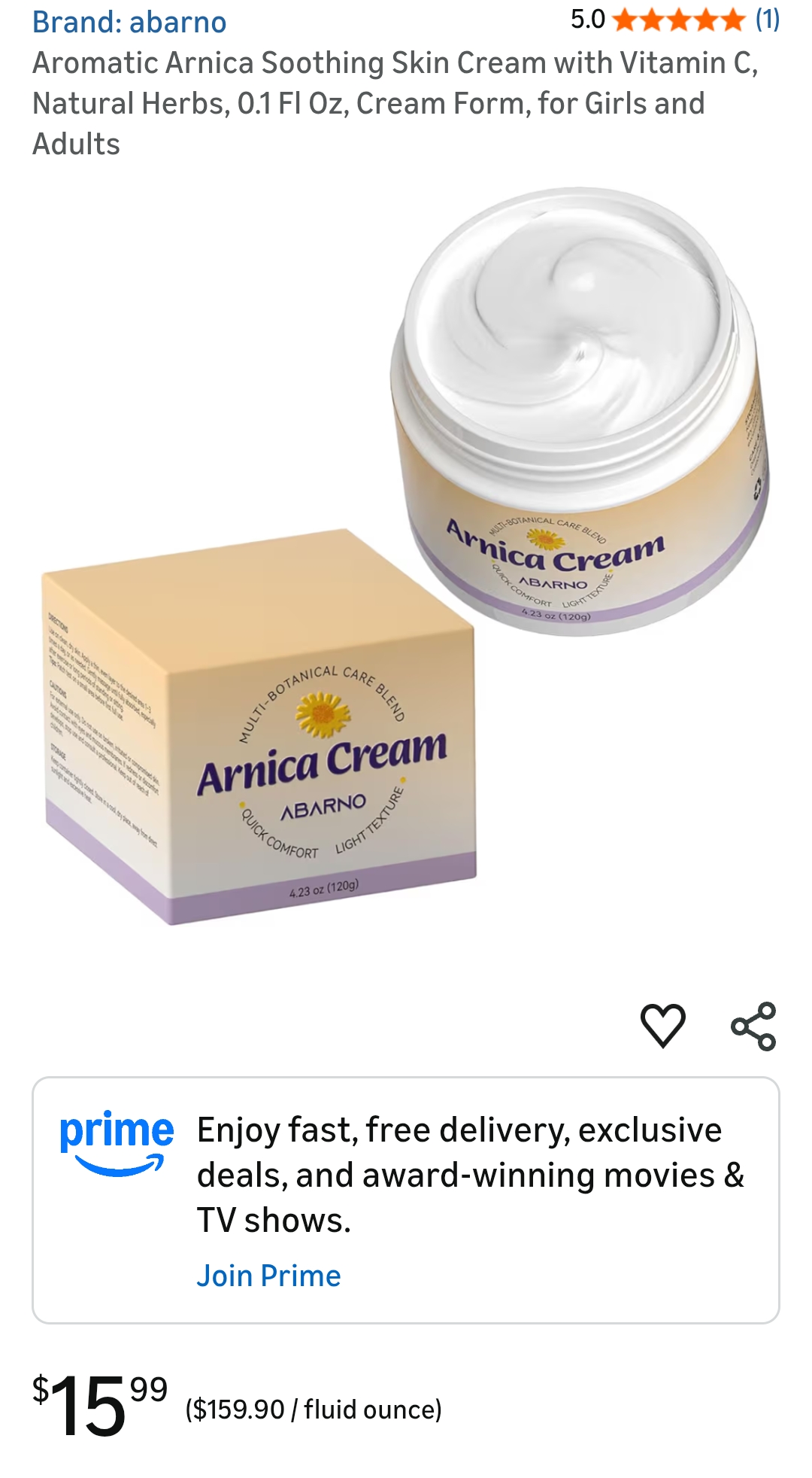 Abarno Arnica Cream