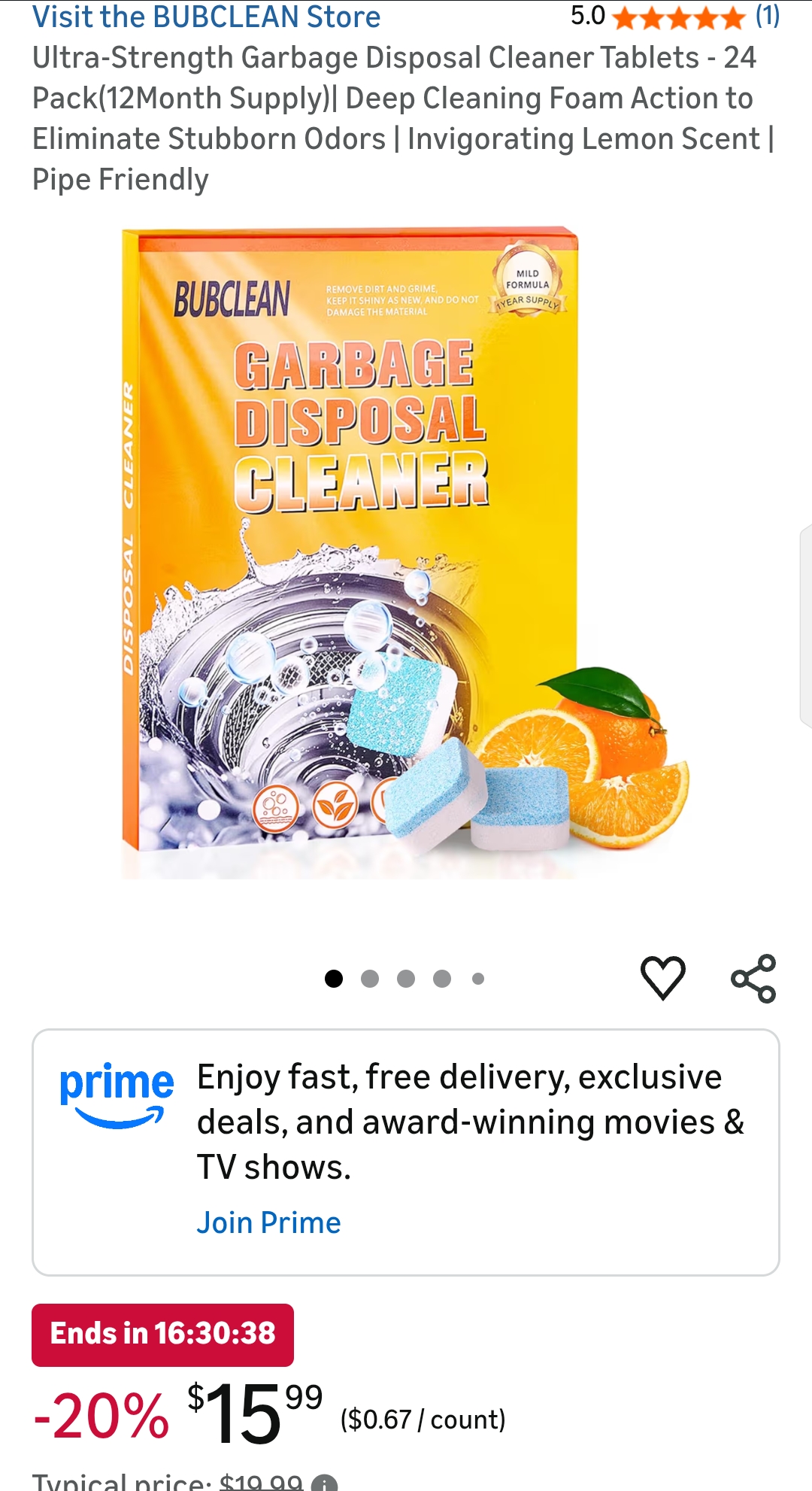BUBCLEAN Garbage Disposal Cleaner