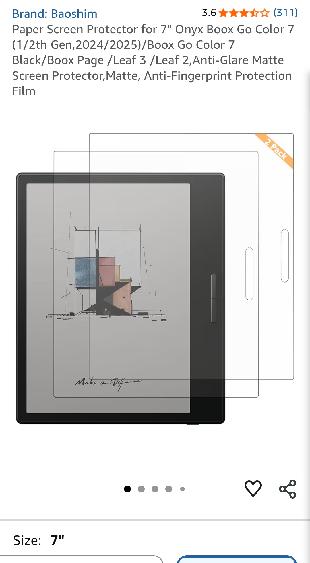 boox go 7 screen protector