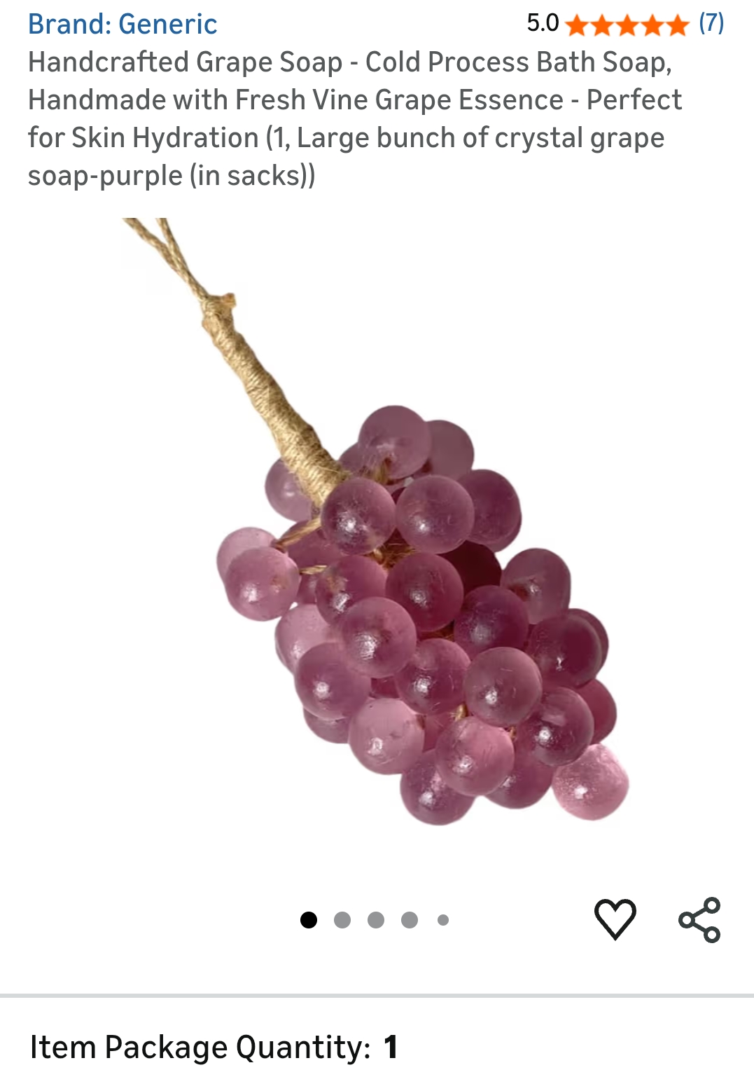 Handcrafted Grape Soap