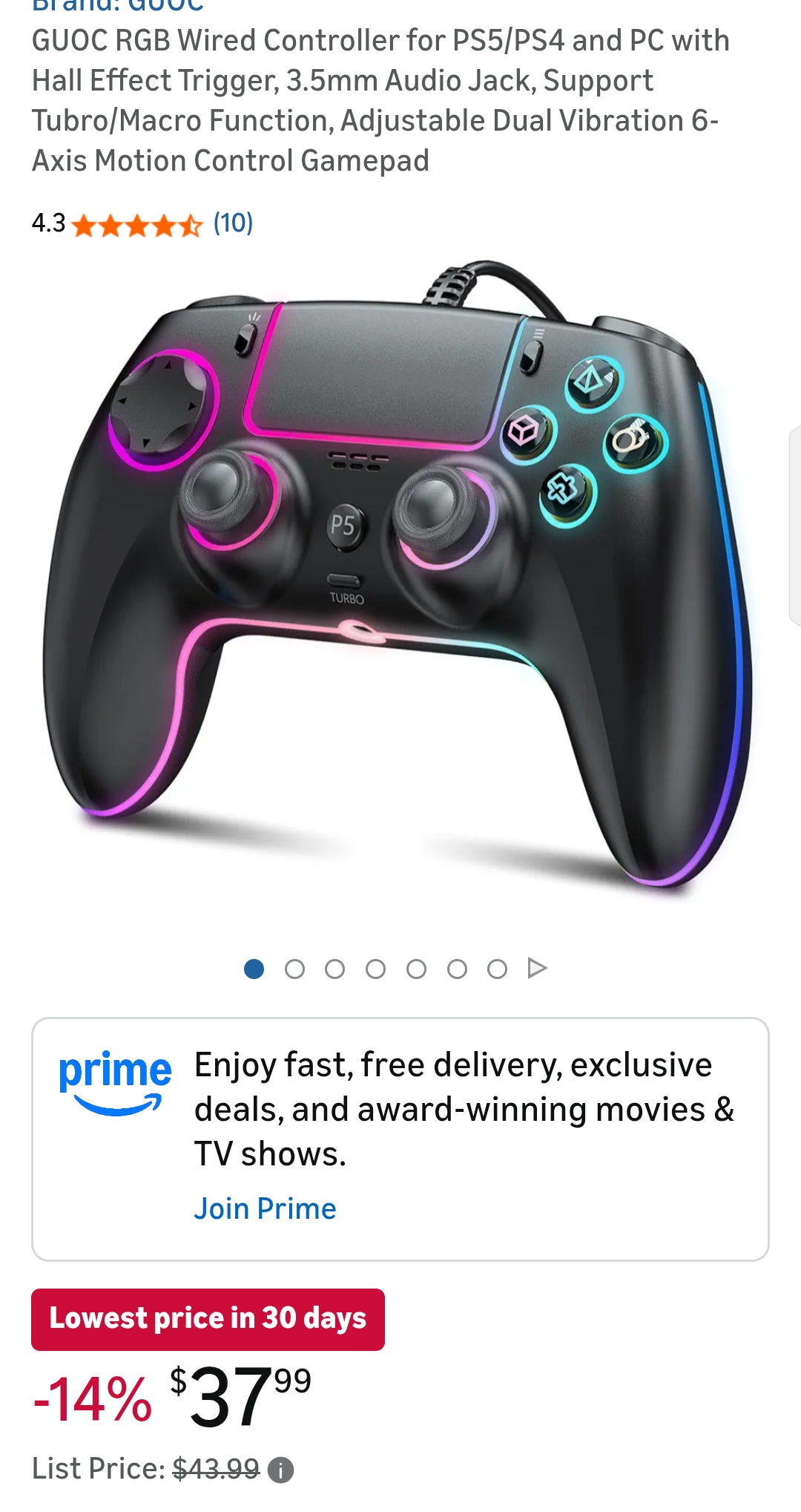 wired ps5 controller