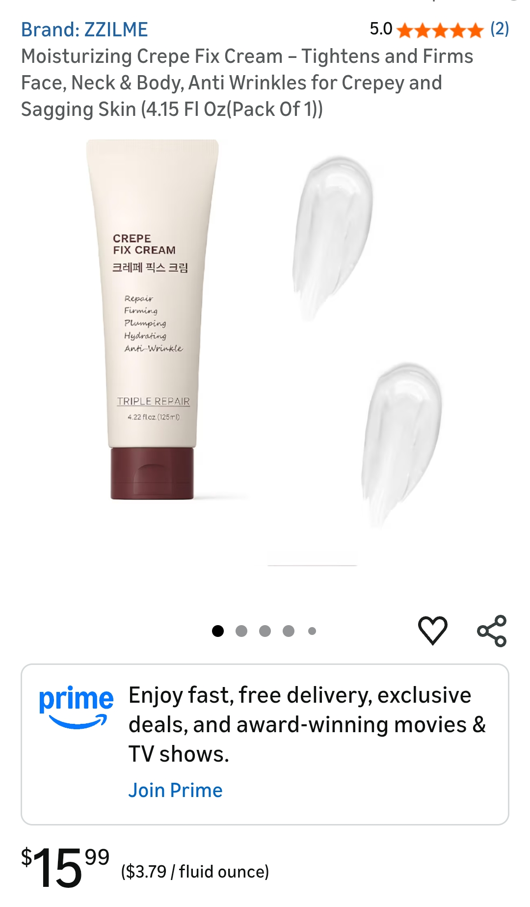 Moisturizing Crepe Fix Cream