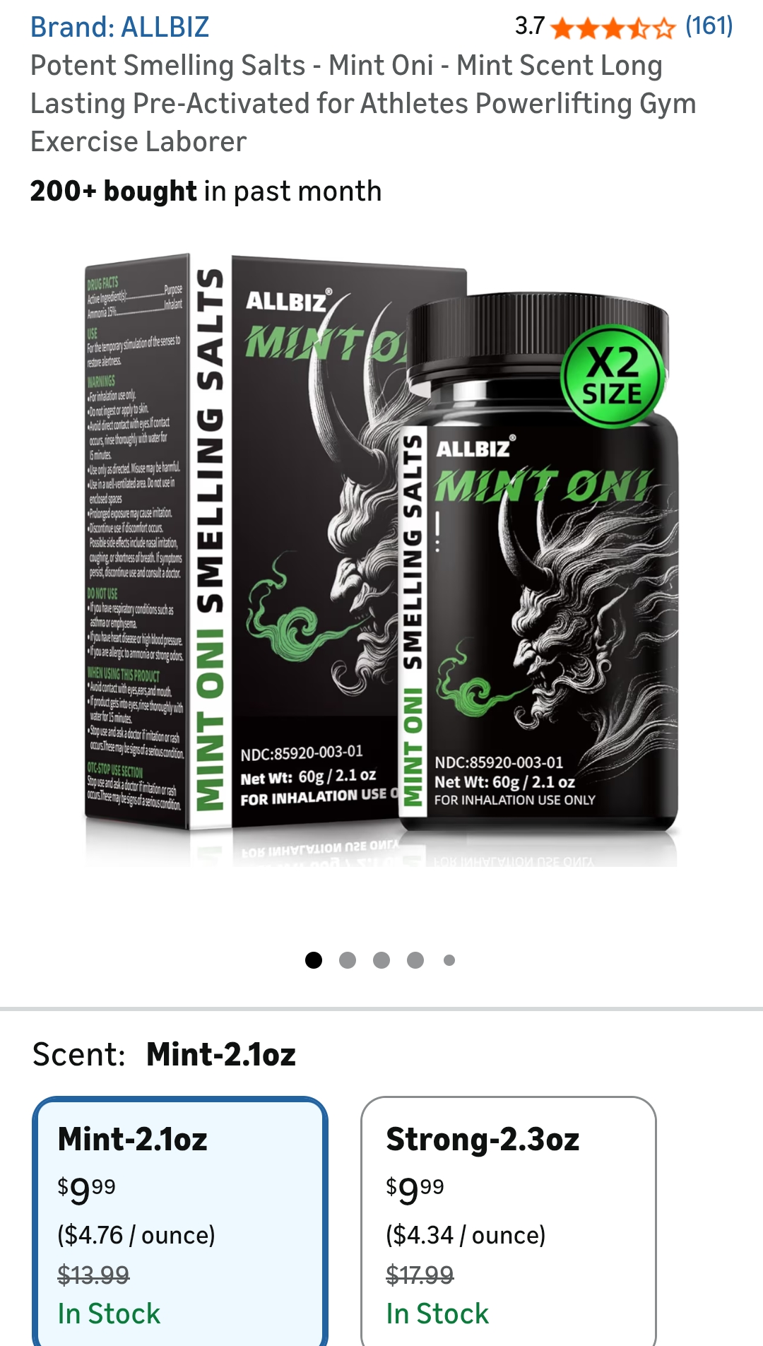 Smelling salts