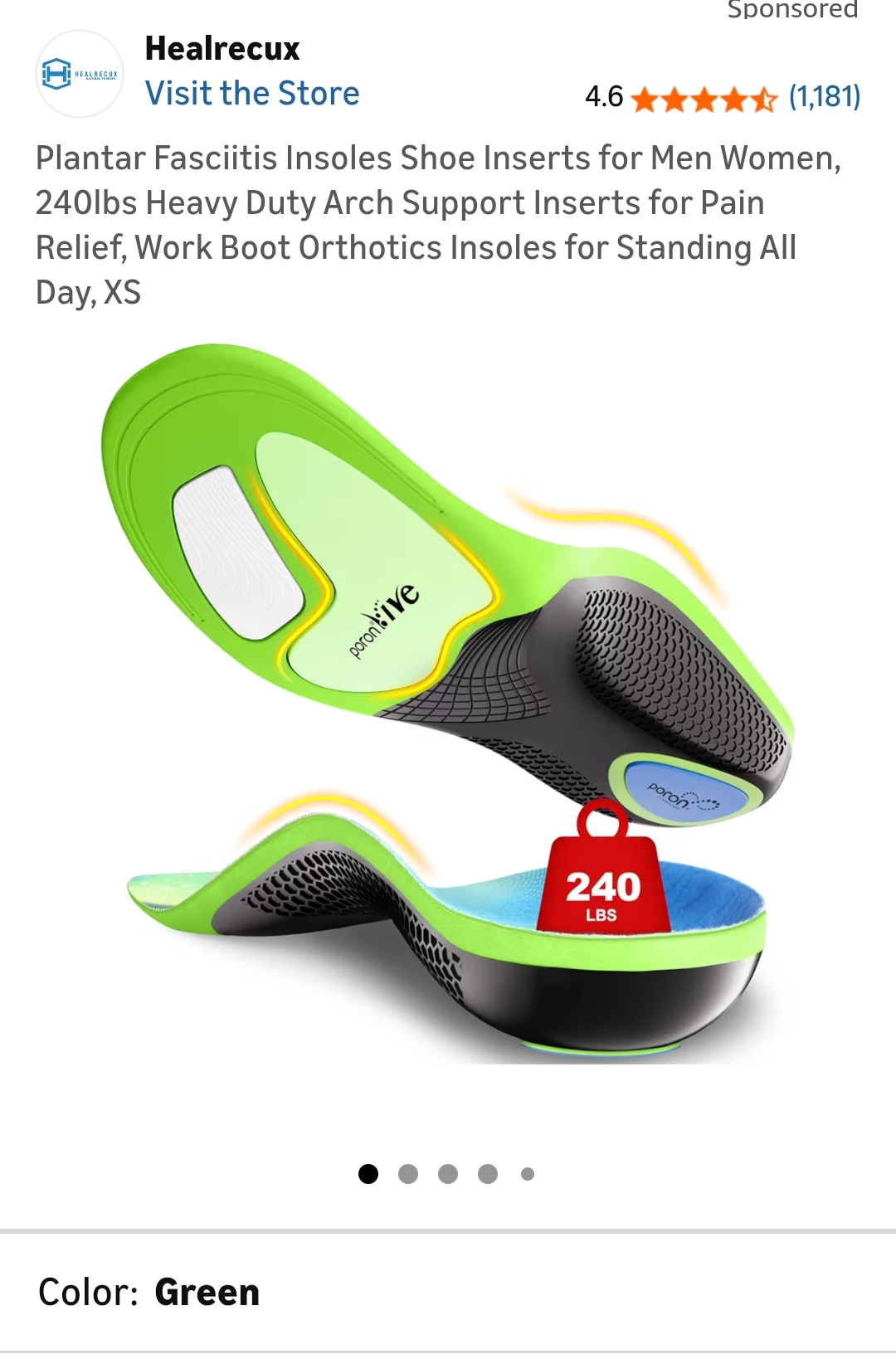 "plantar fasciitis insoles "
