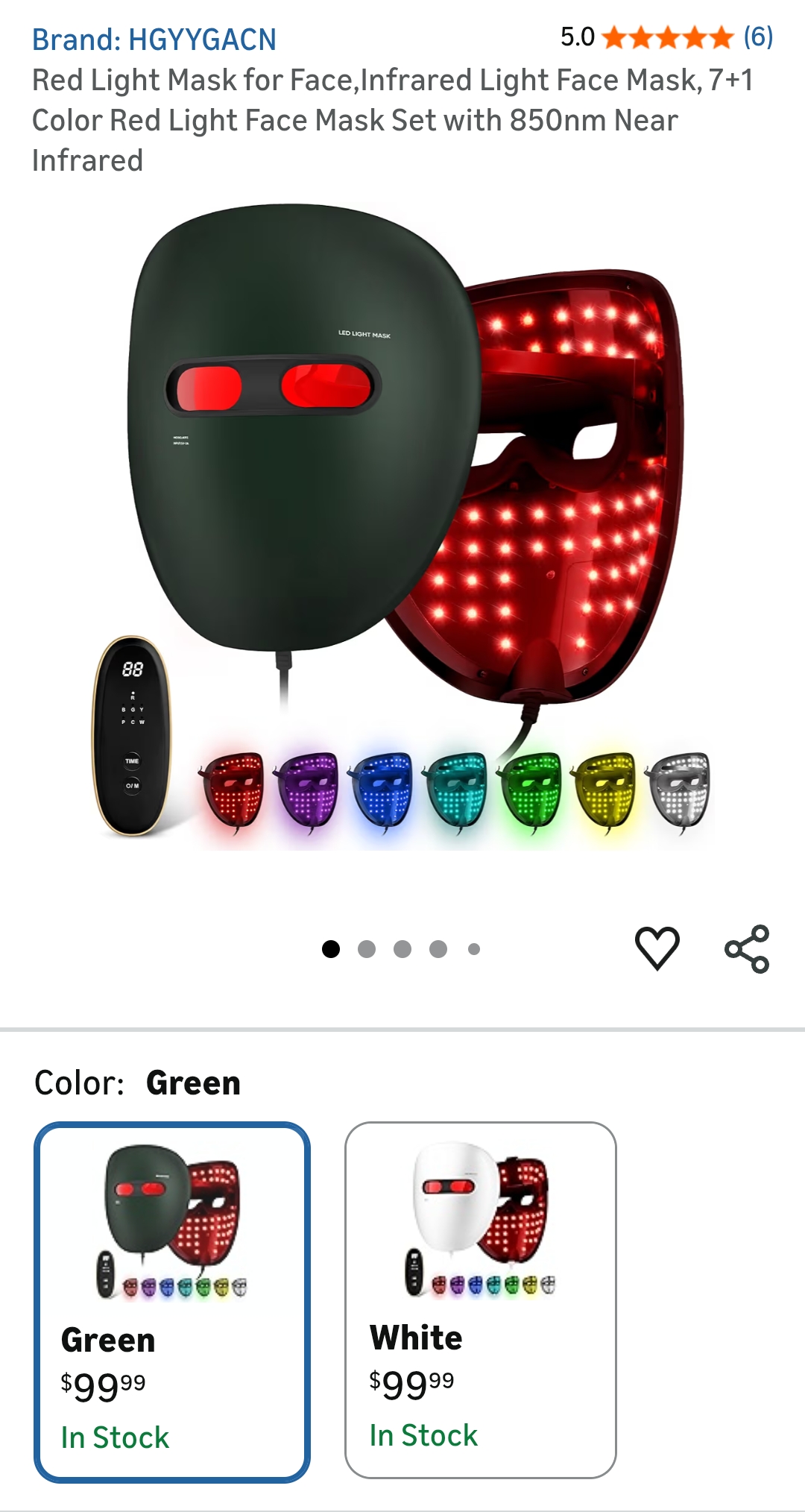 Led Face Mask Light Therapy
