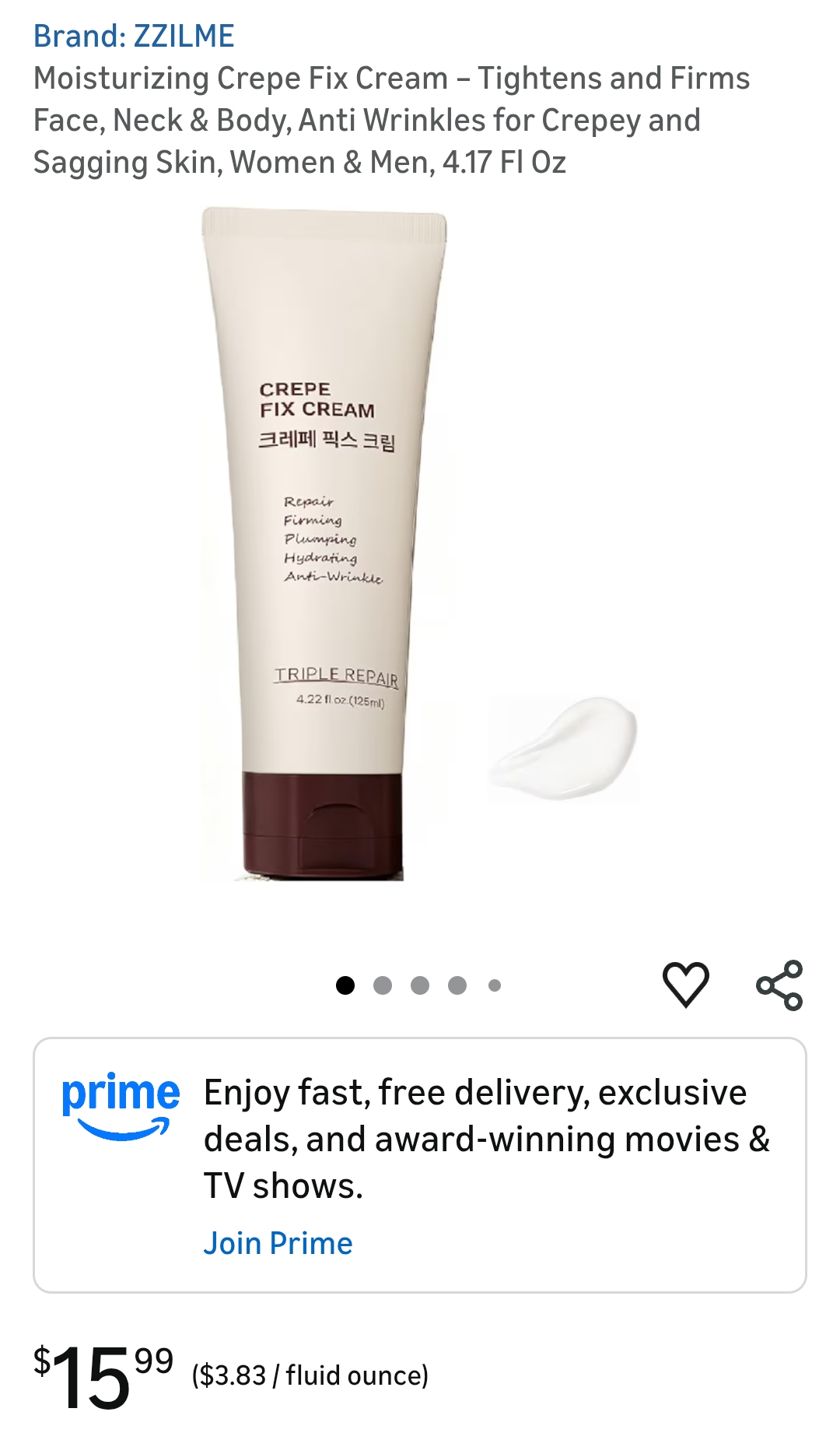 Moisturizing Crepe Fix Cream