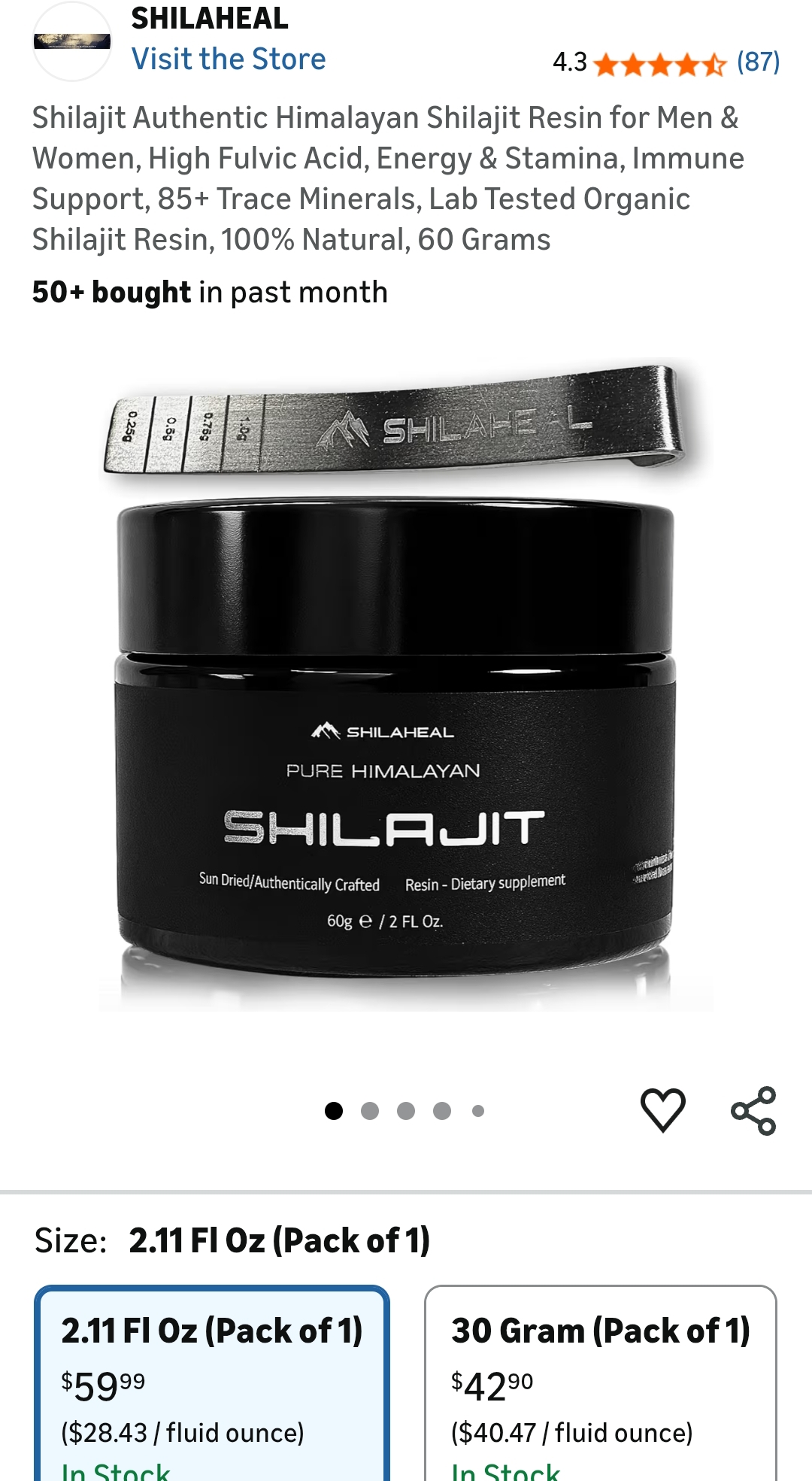 Himalayan Shilajit Resin for Men & Women
