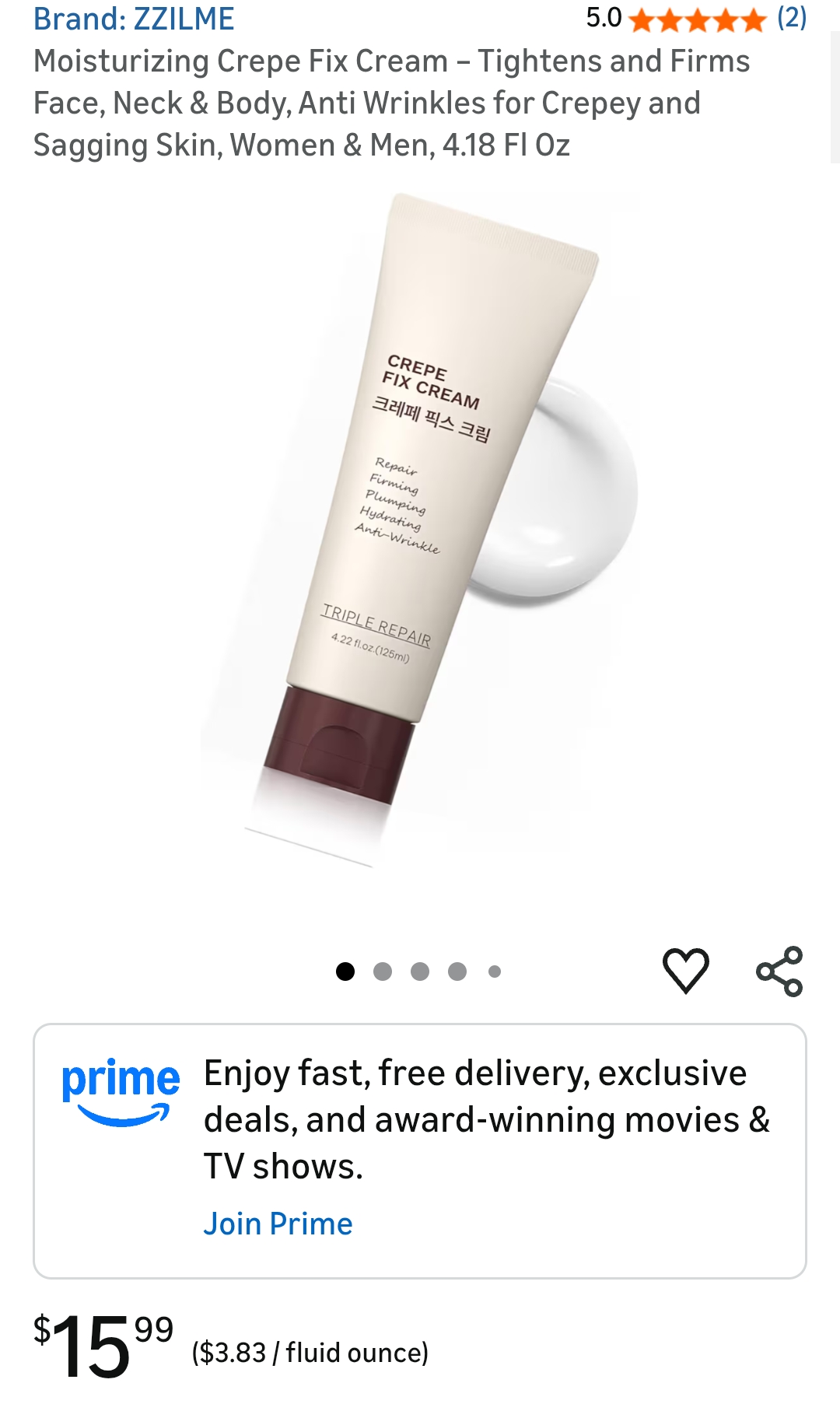 Moisturizing Crepe Fix Cream