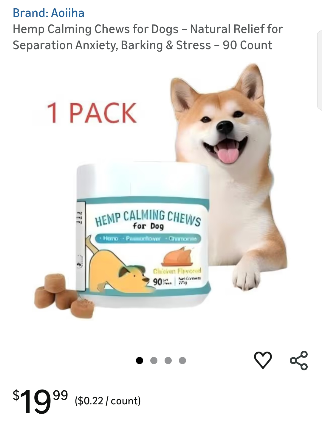 Hemp Calming Chews for Dogs – Natural Relief for Separation