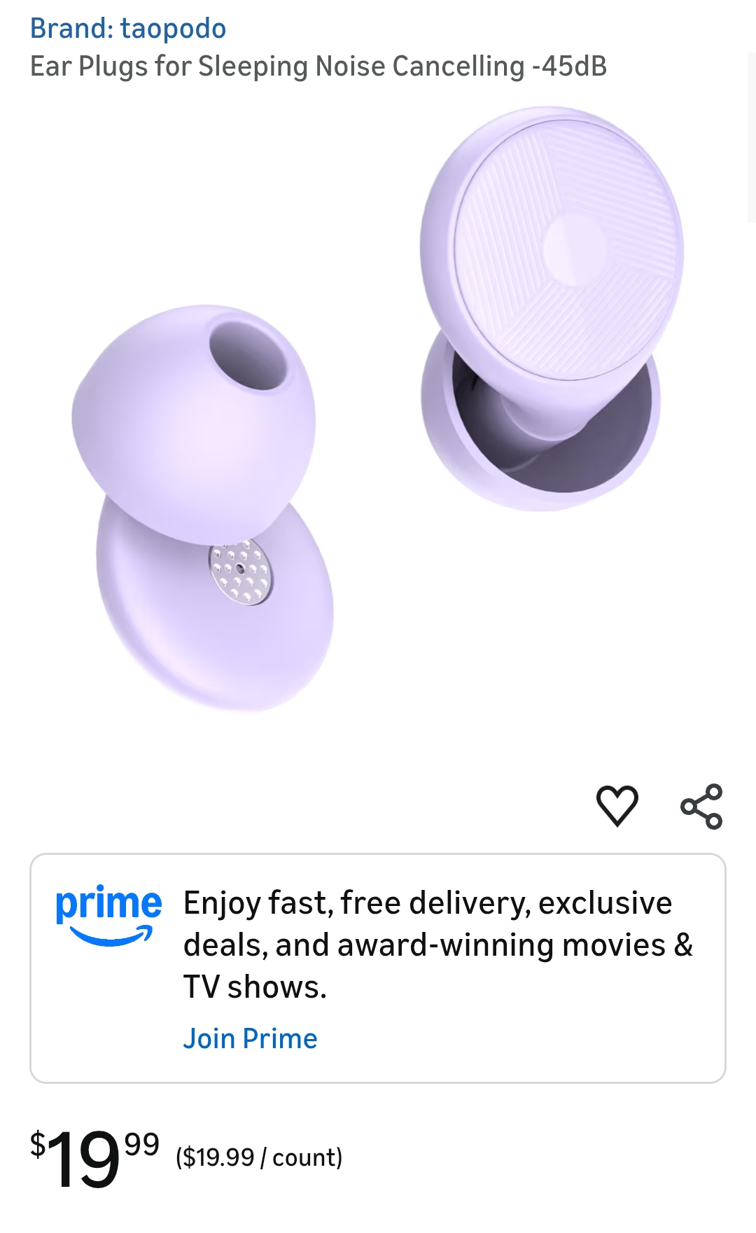 Ear Plugs for Sleeping Noise Cancelling -45dB