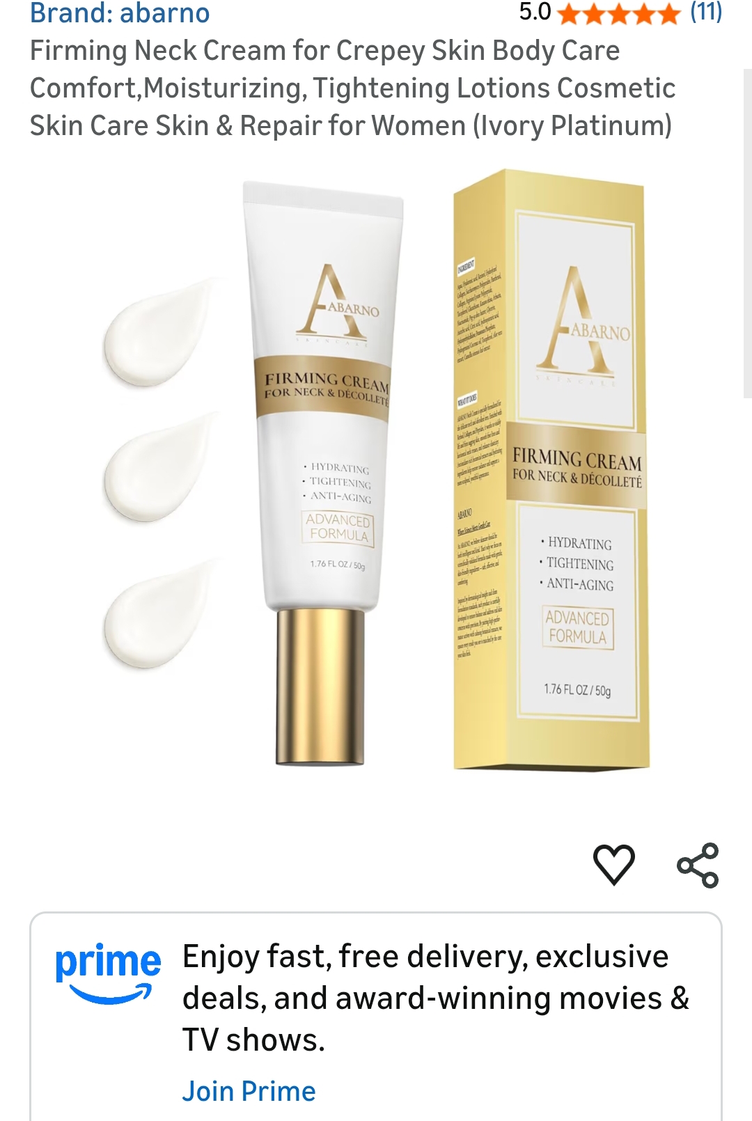Firming Neck Cream