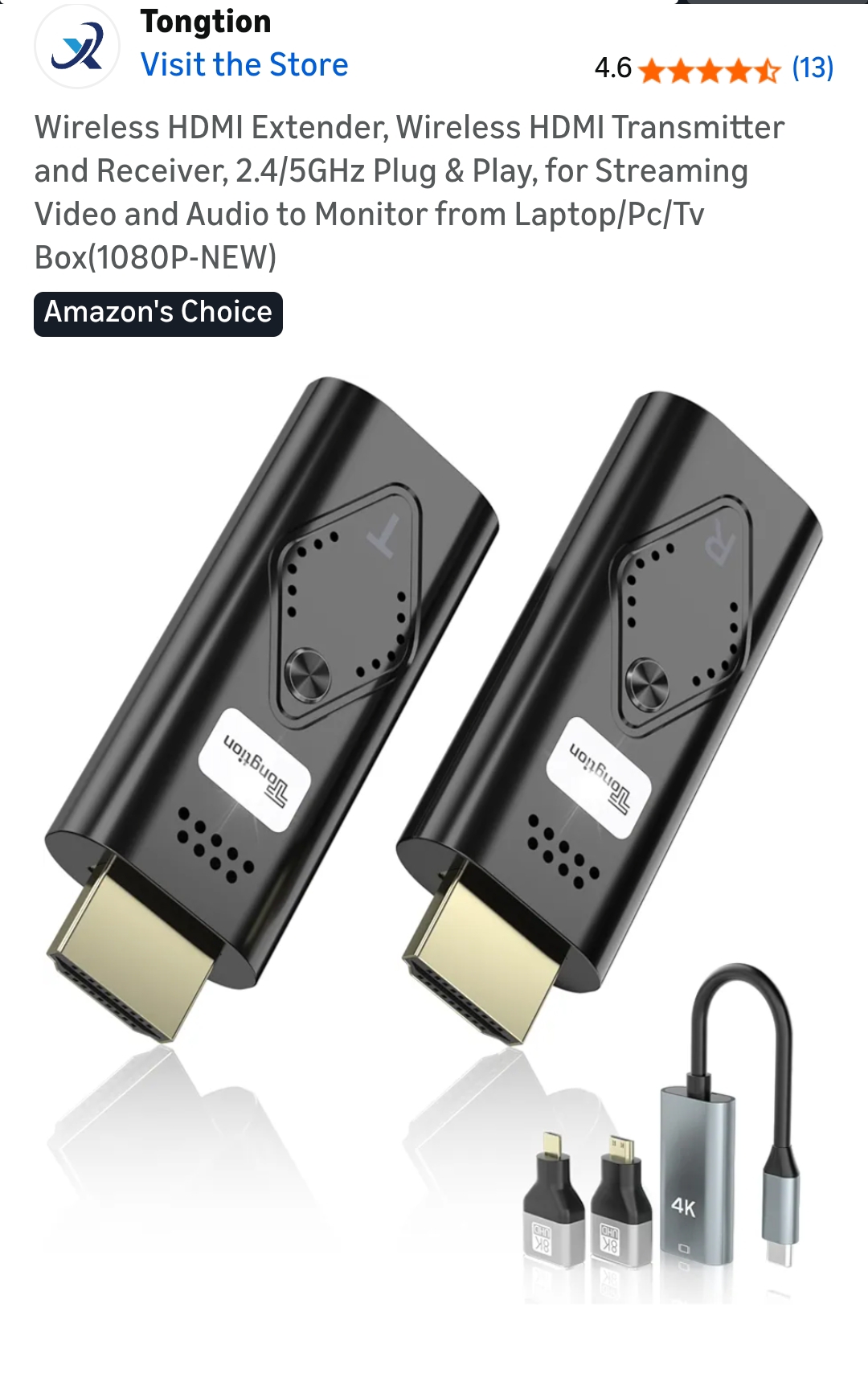 Wireless HDMI Transmitter and Receiver