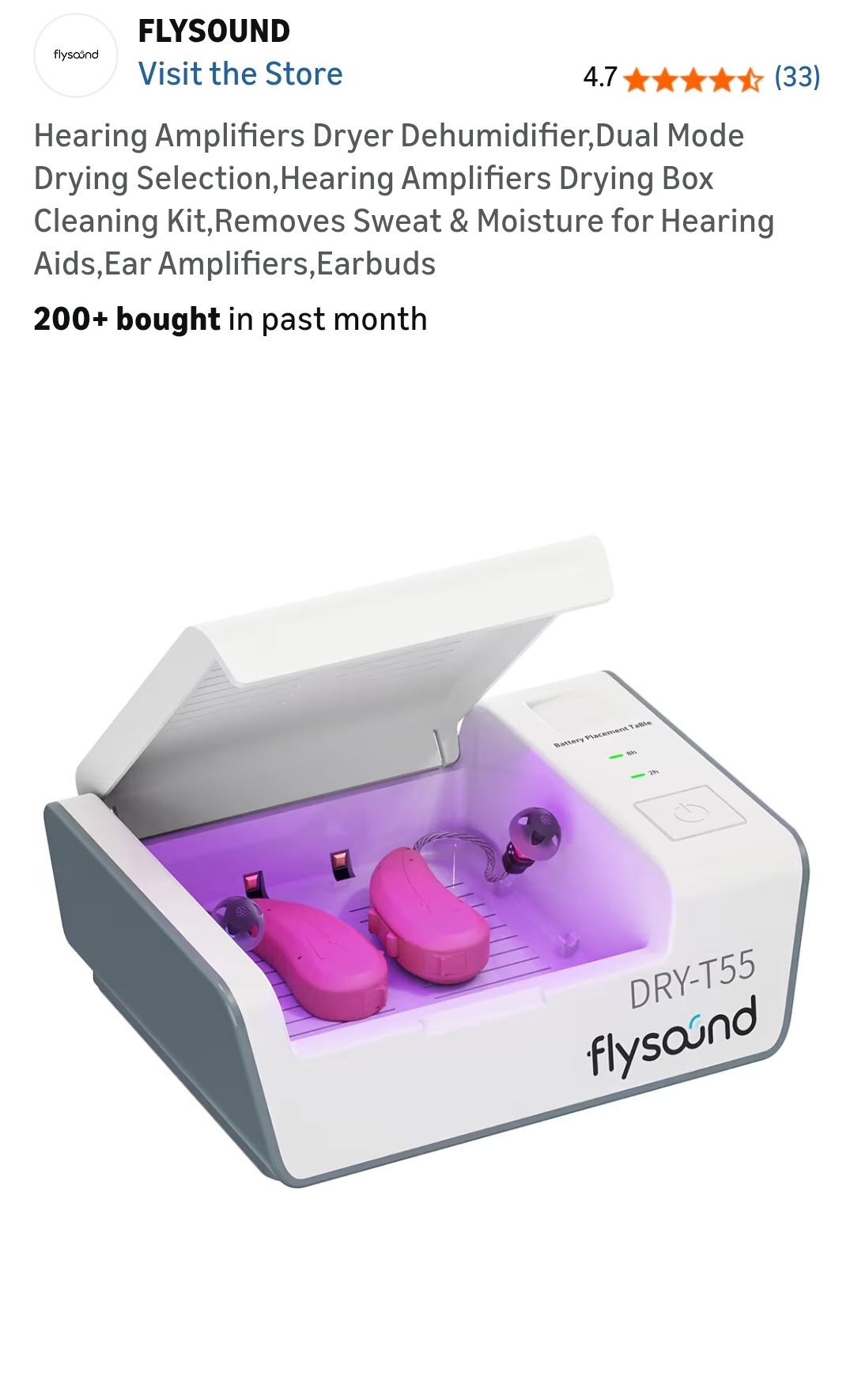 Hearing Amplifiers Dryer Dehumidifier