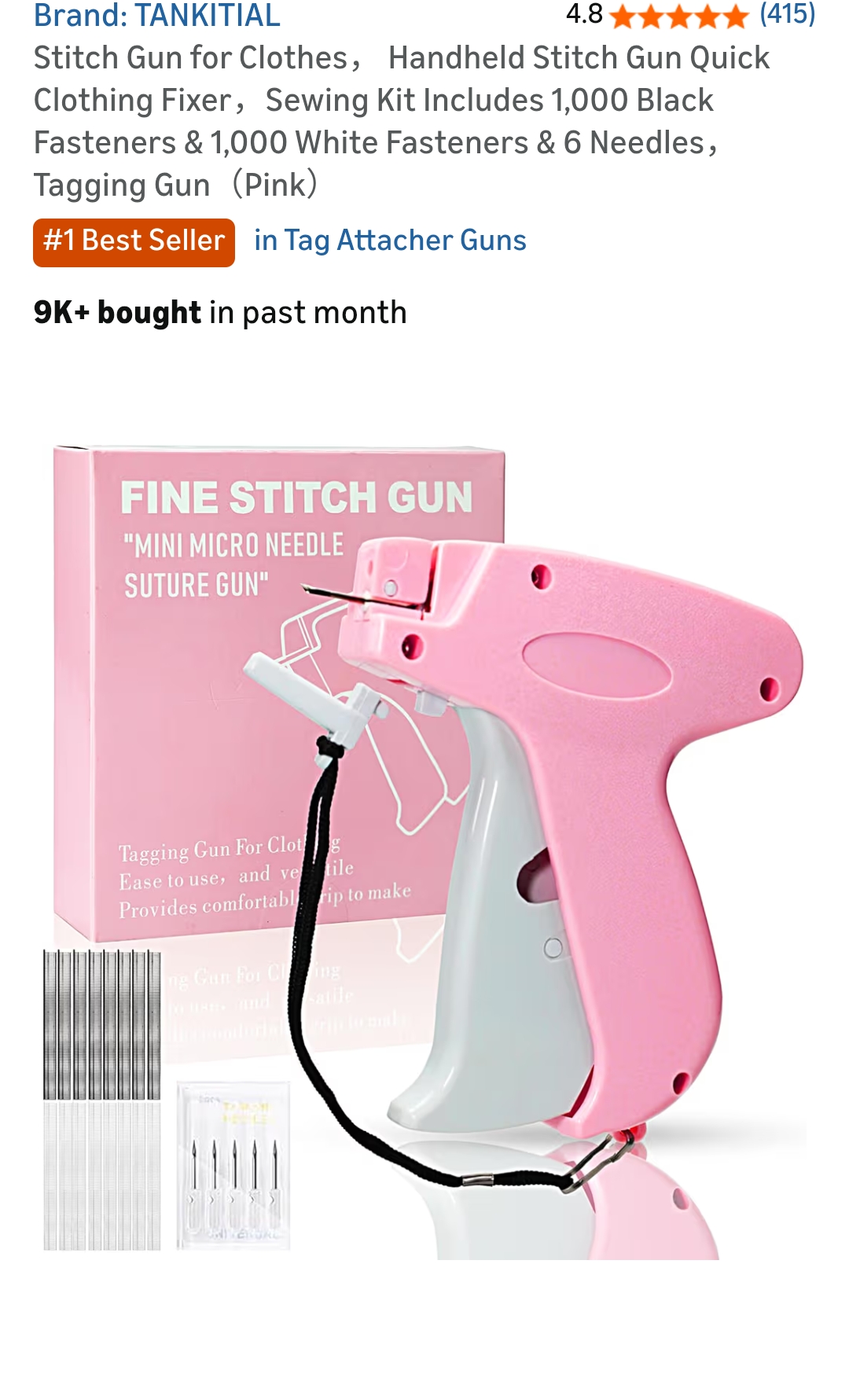 stitch gun for clothes