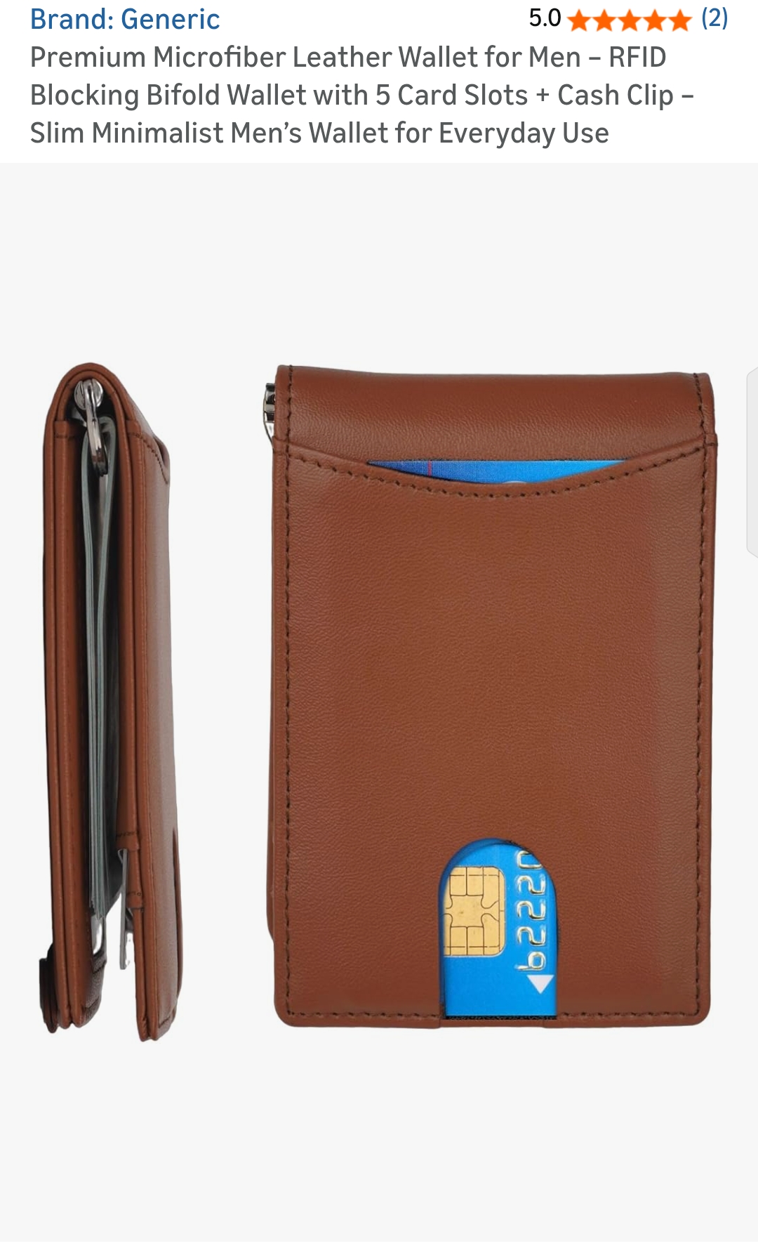 Premium Microfiber Leather Wallet for Men