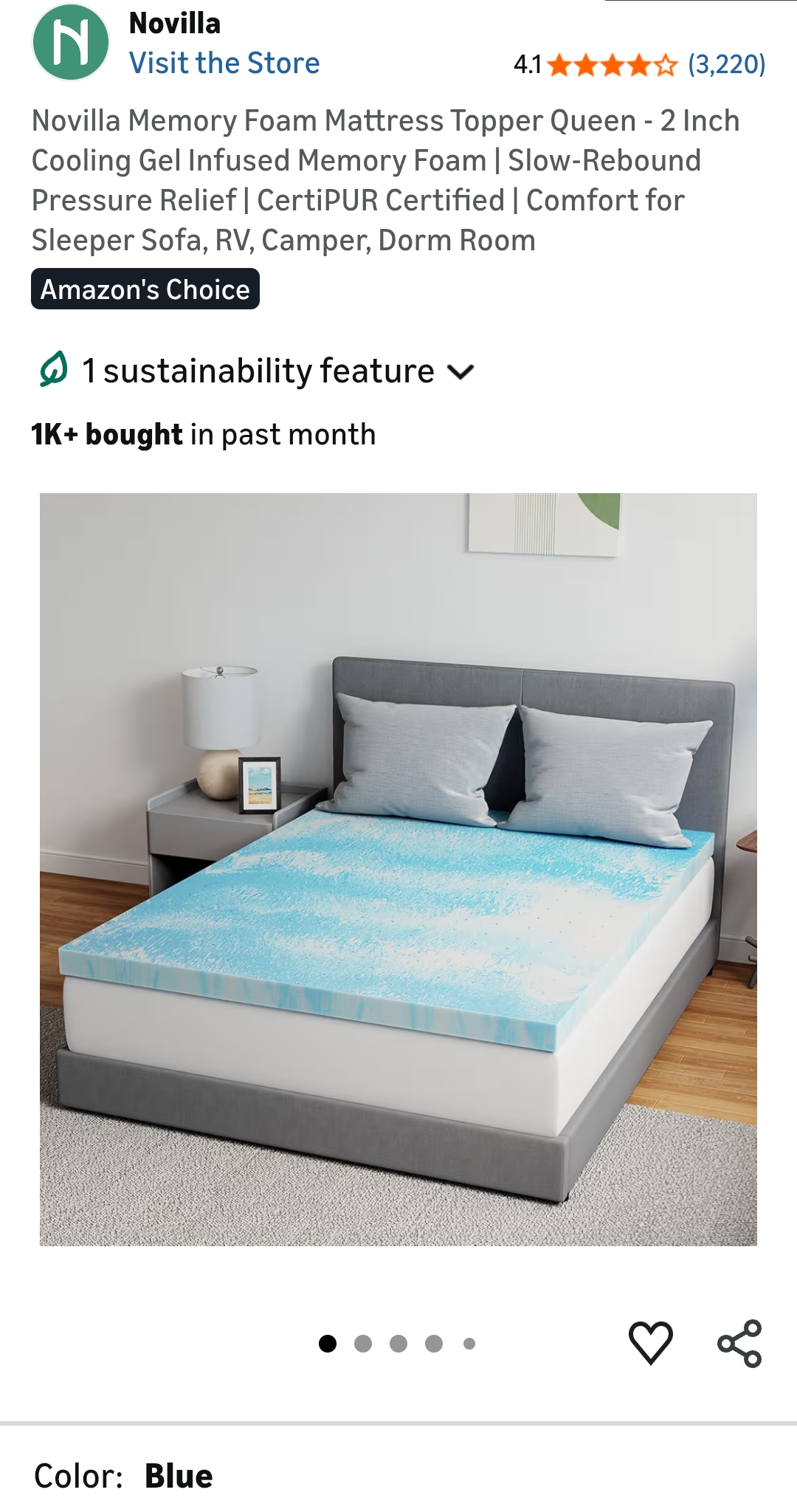 memory foam mattress topper