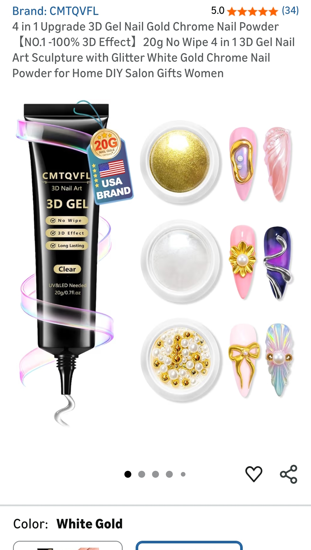 chrome nail powder