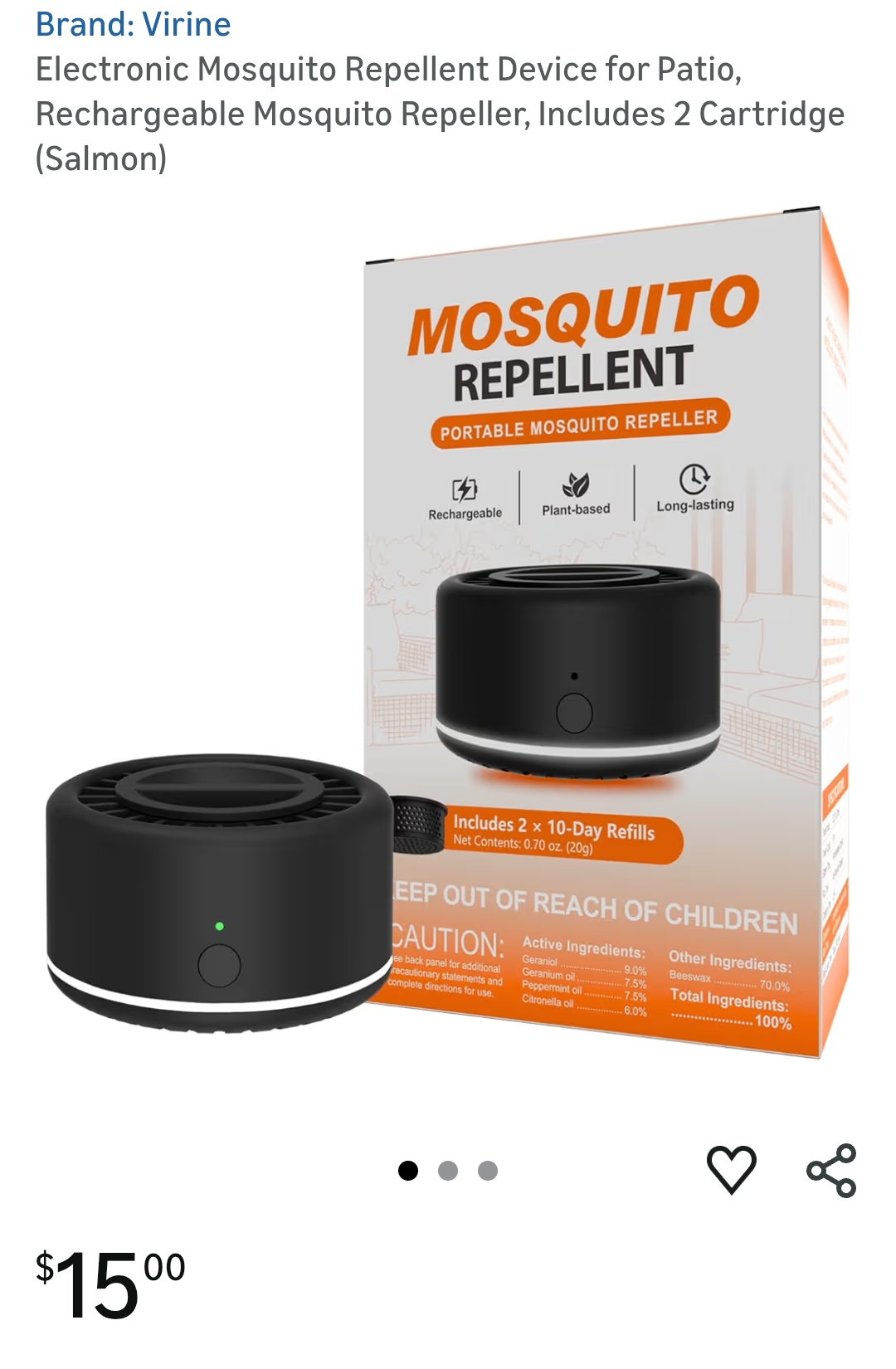 Electronic Mosquito Repellent Device for