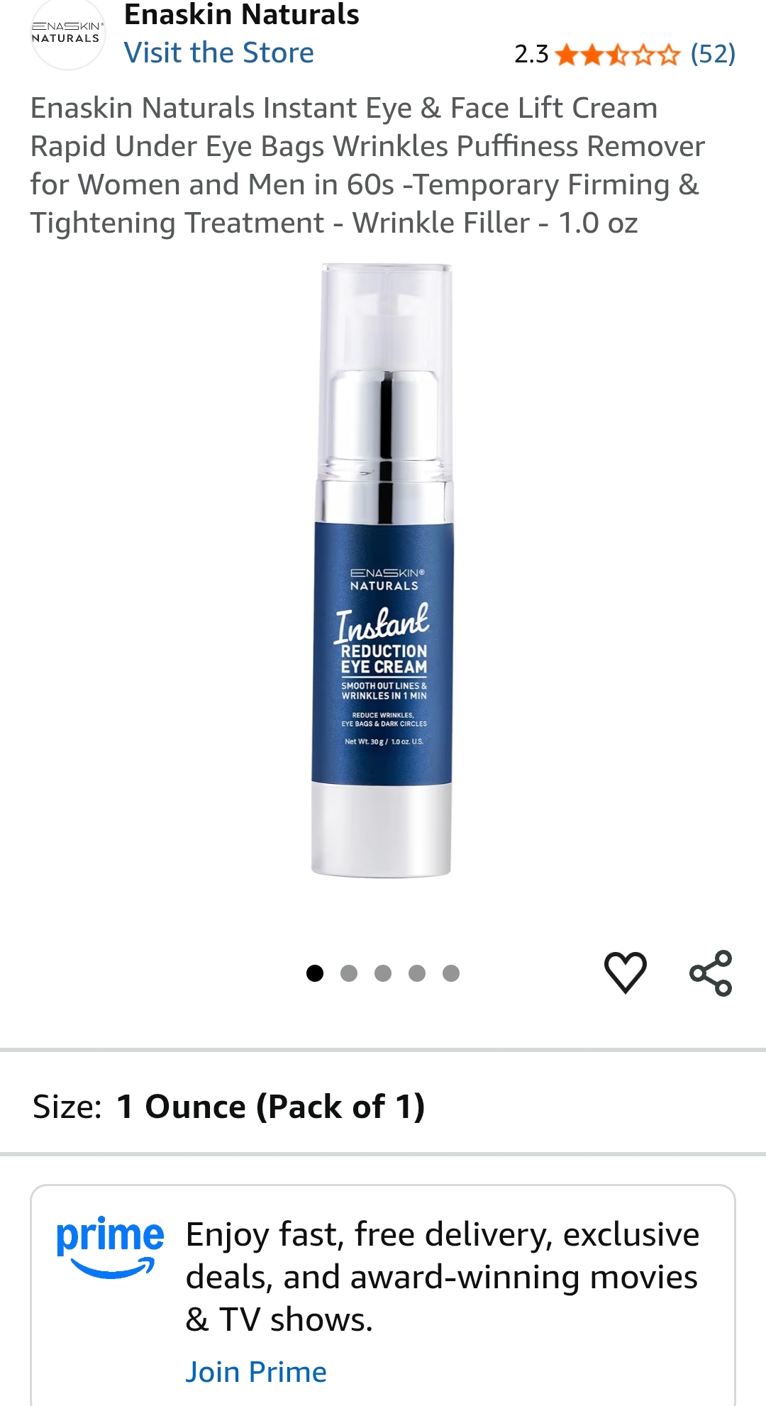 Eye & Face Lift Cream