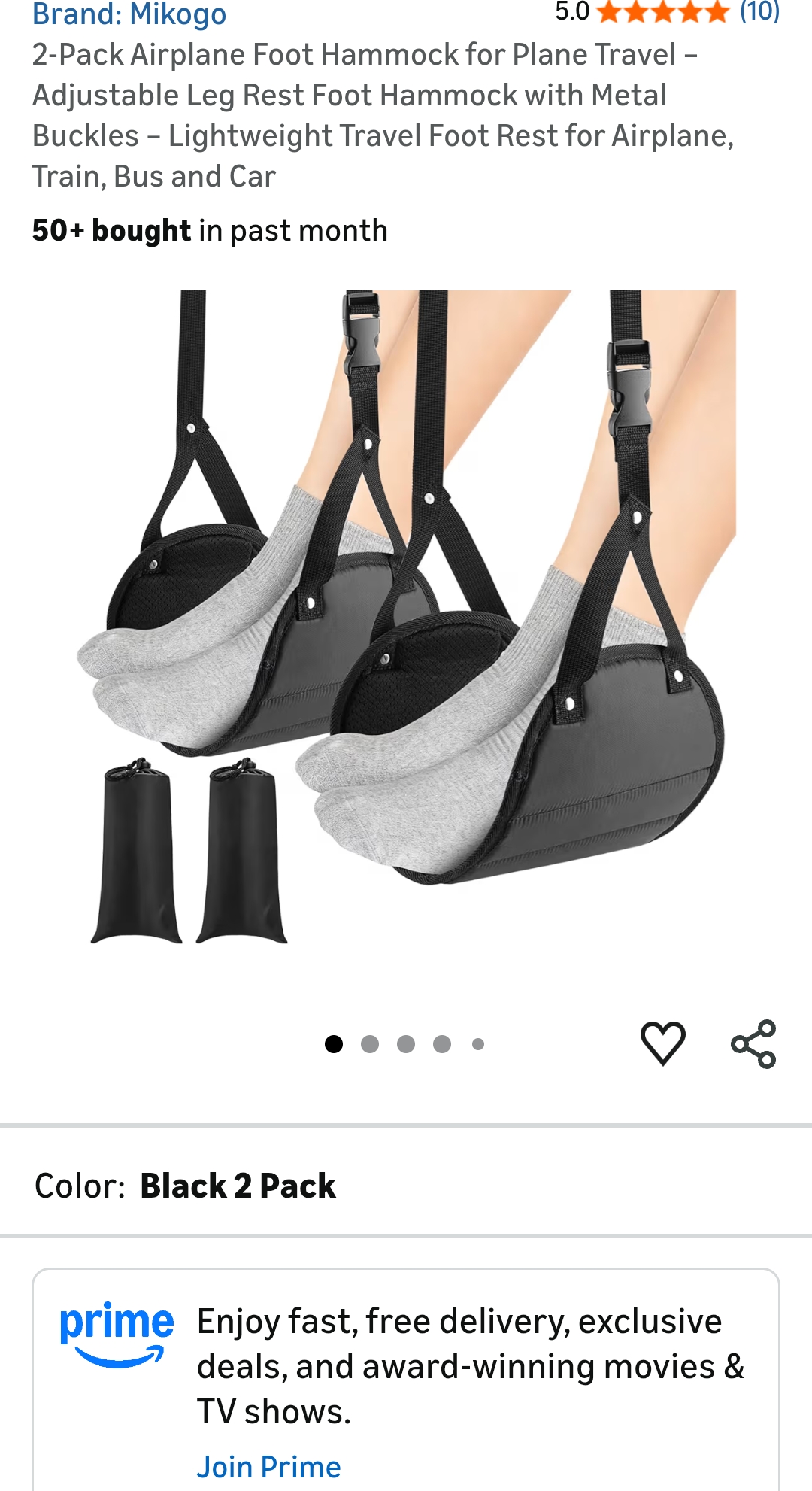 Airplane Foot Hammock for Plane Travel M99