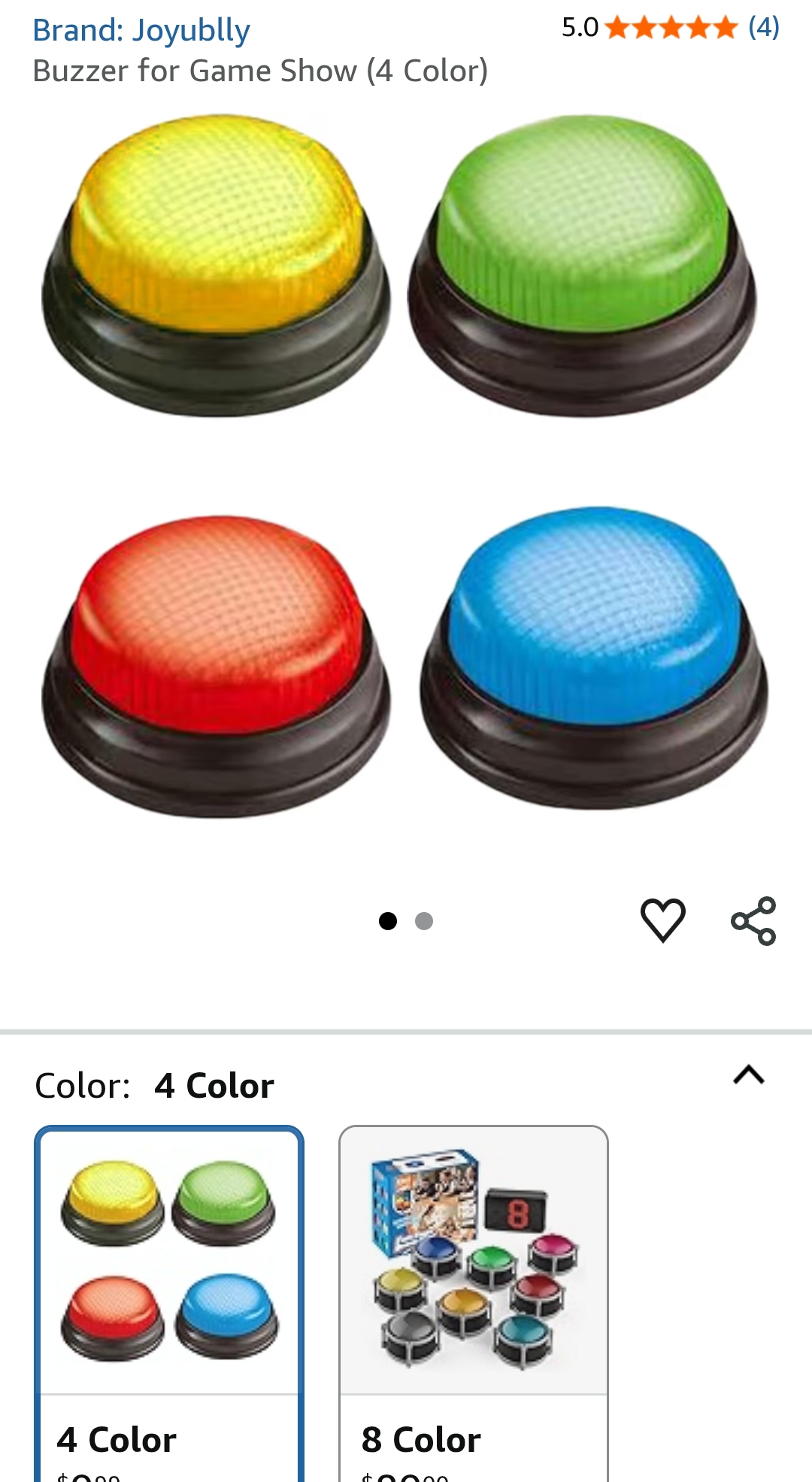 Buzzer for Game Show