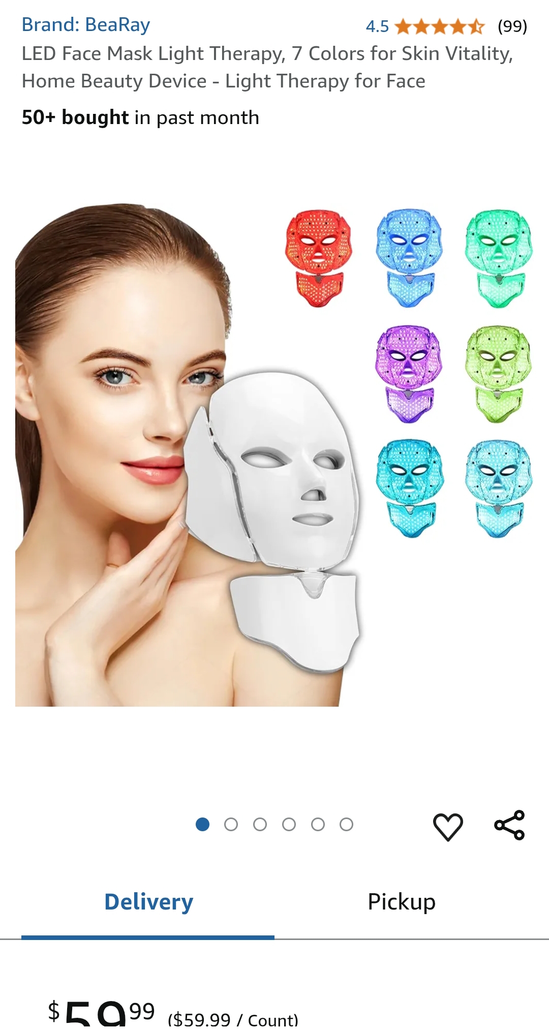 led mask light therapy