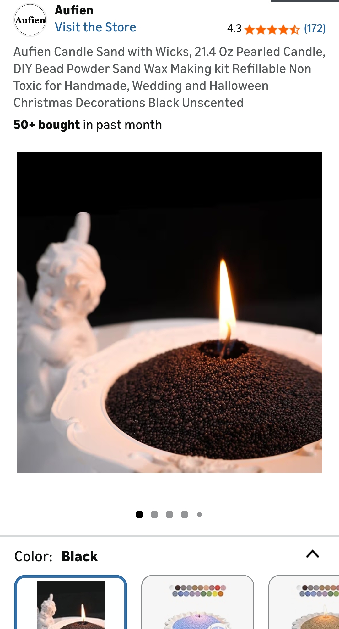 Candle Sand black