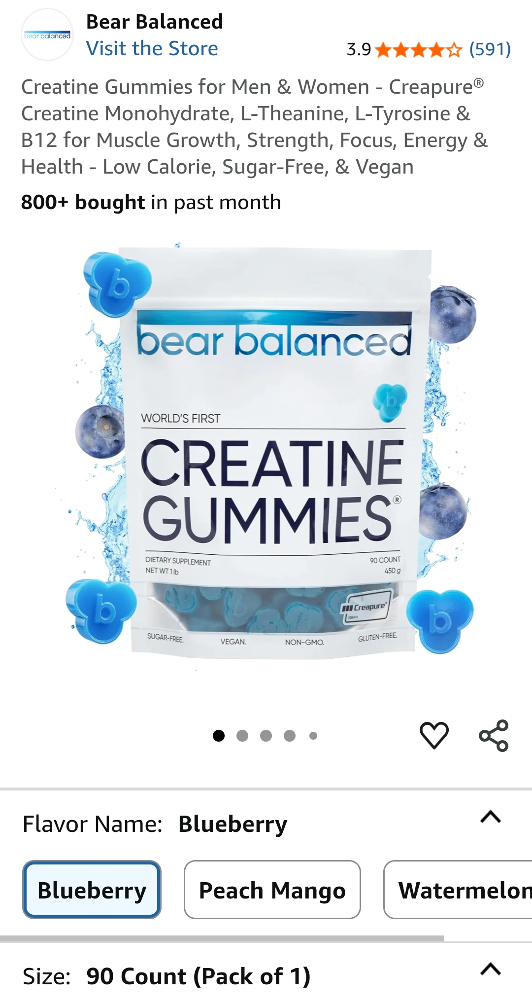 Creatine Gummies for Men & Women