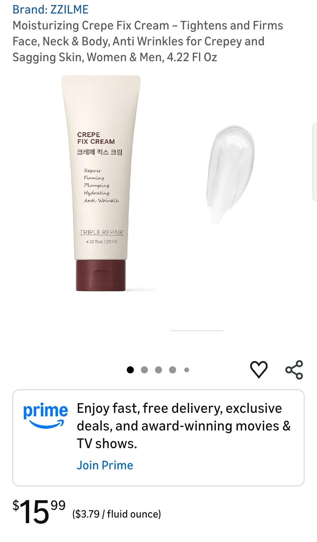Moisturizing Crepe Fix Cream