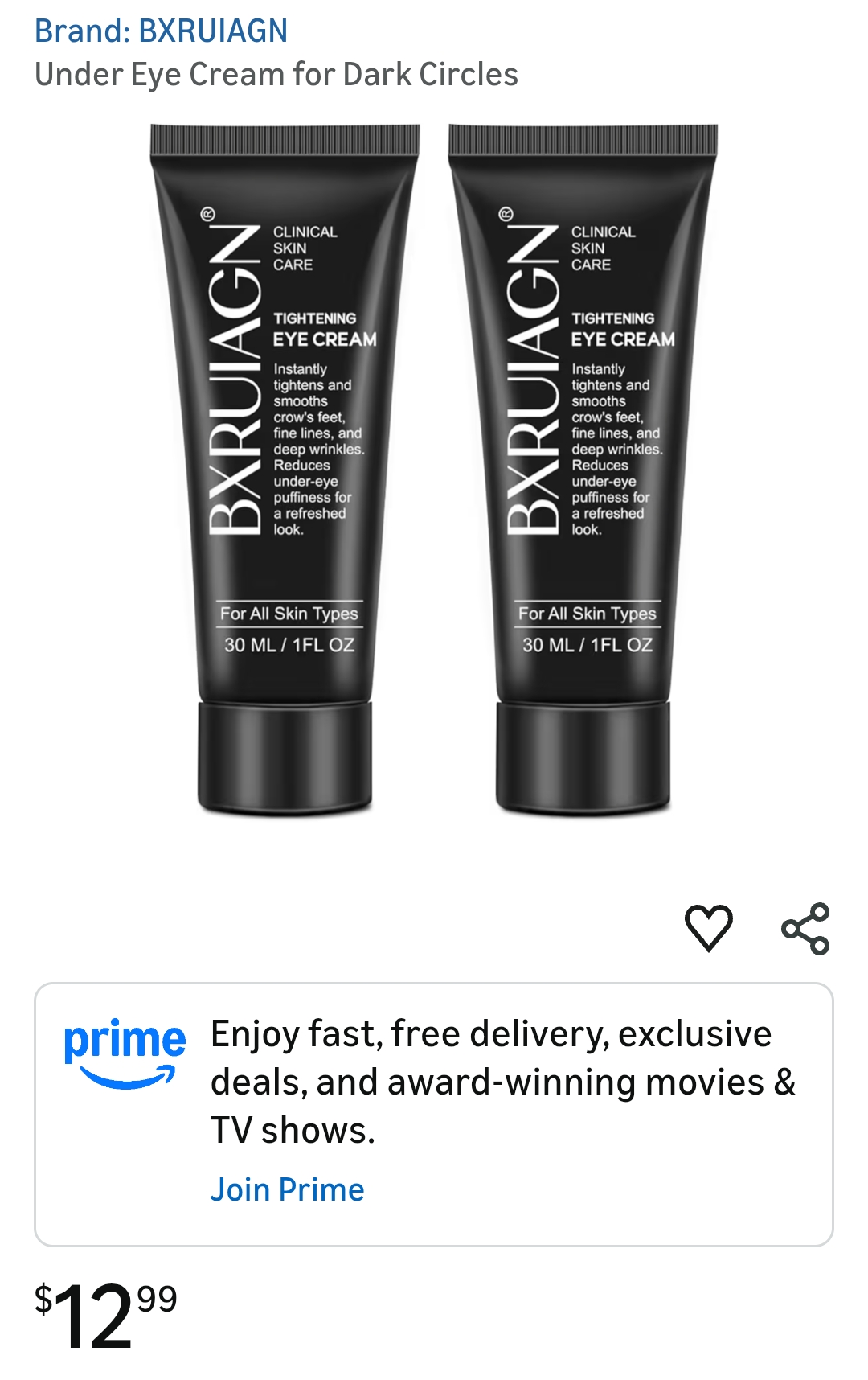 Under Eye Cream for Dark Circles