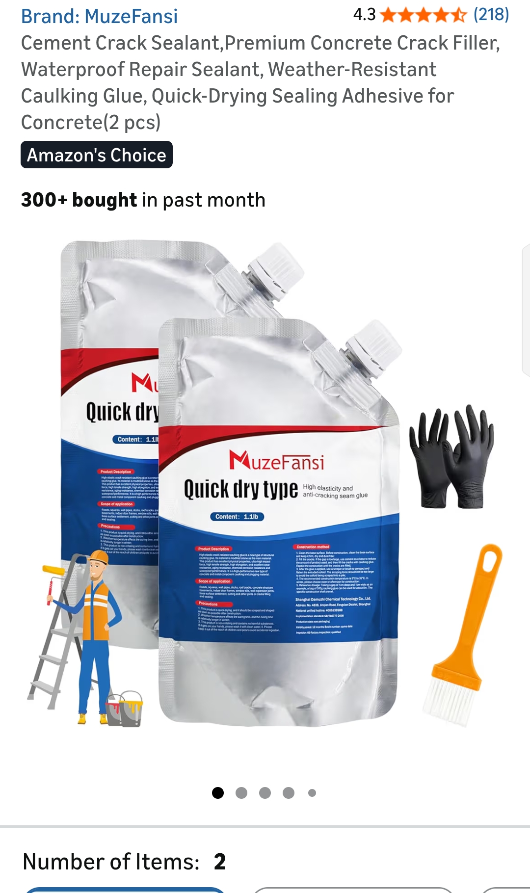 Concrete Crack Filler