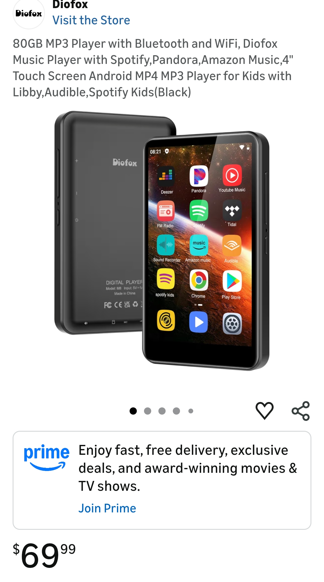 MP3 Player with Bluetooth