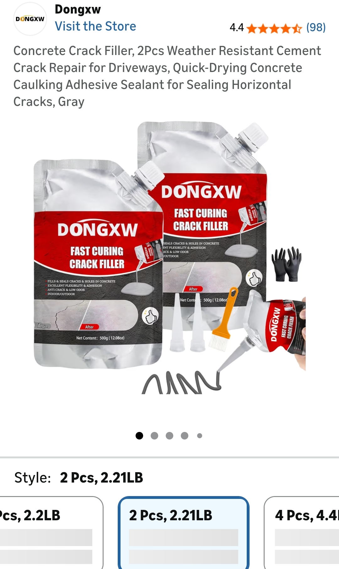concrete crack filler