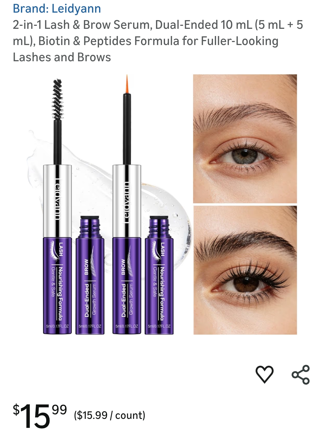 2-in-1 Lash & Brow Serum