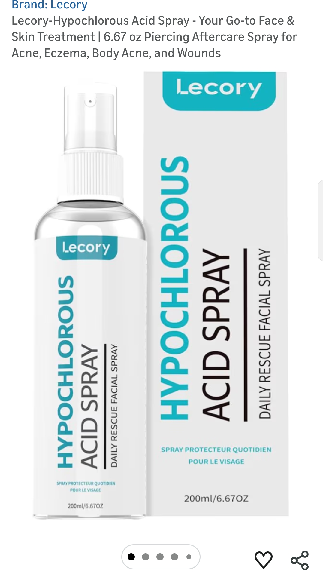 hypochlorous acid spray