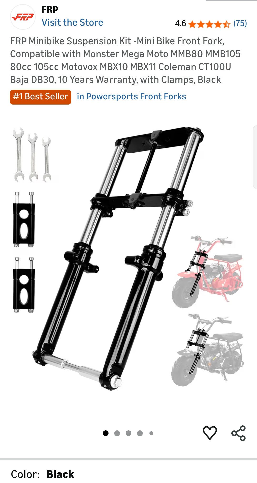 Mini Bike Suspension