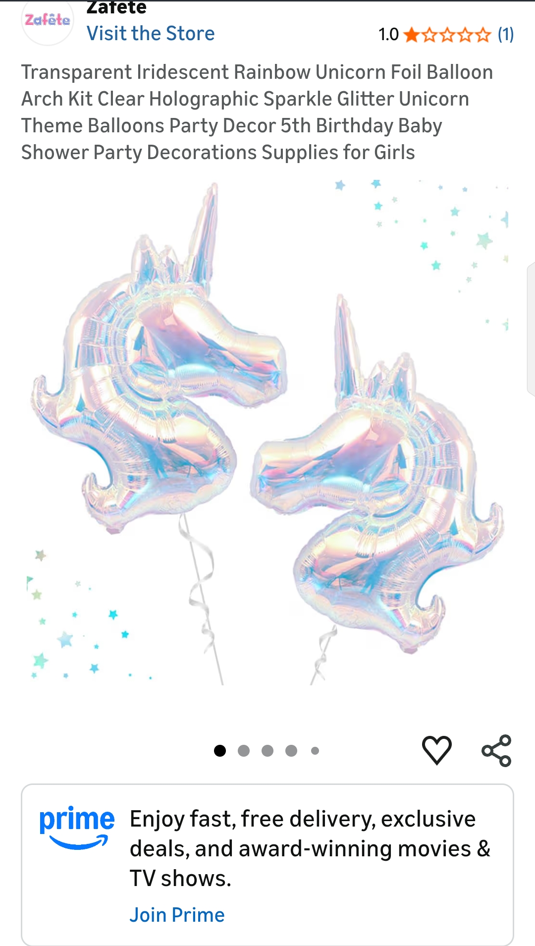 unicorn balloons