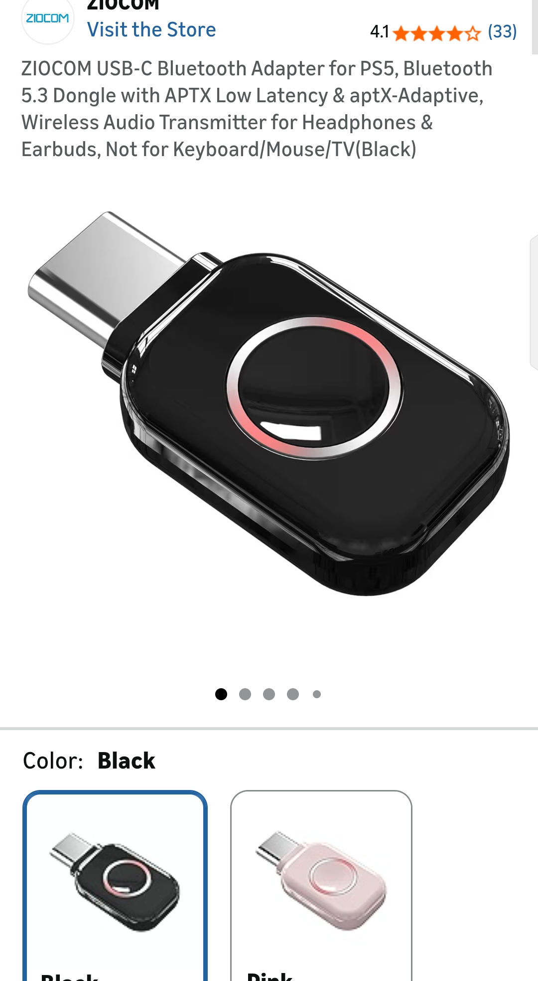 USB-C Bluetooth Adapter for PS5