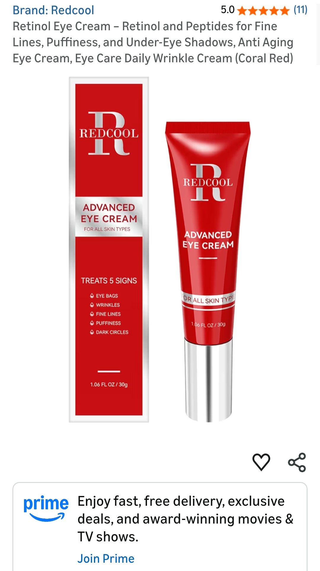 Retinol Eye Cream