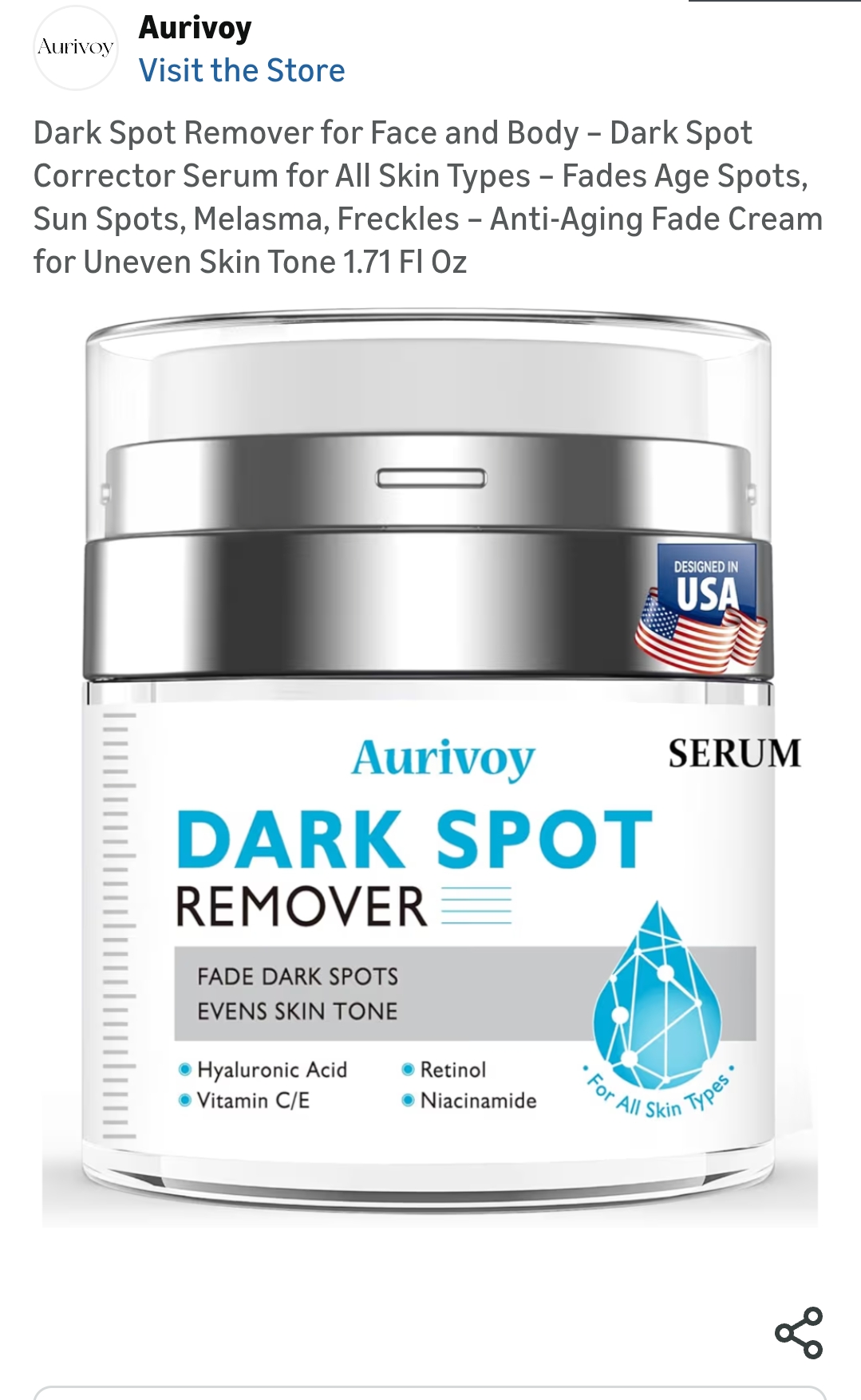 Click to see full view  Ask Rufus  How long does it take to see results?   Is this suitable for sensitive skin?   Can I use it with other serums?   Why you might like this   Compare with similar   Ask something else Dark Spot Remover