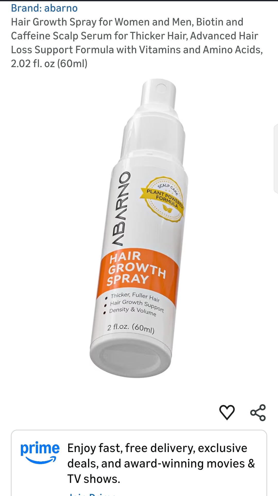 Abarno Hair Growth Spray