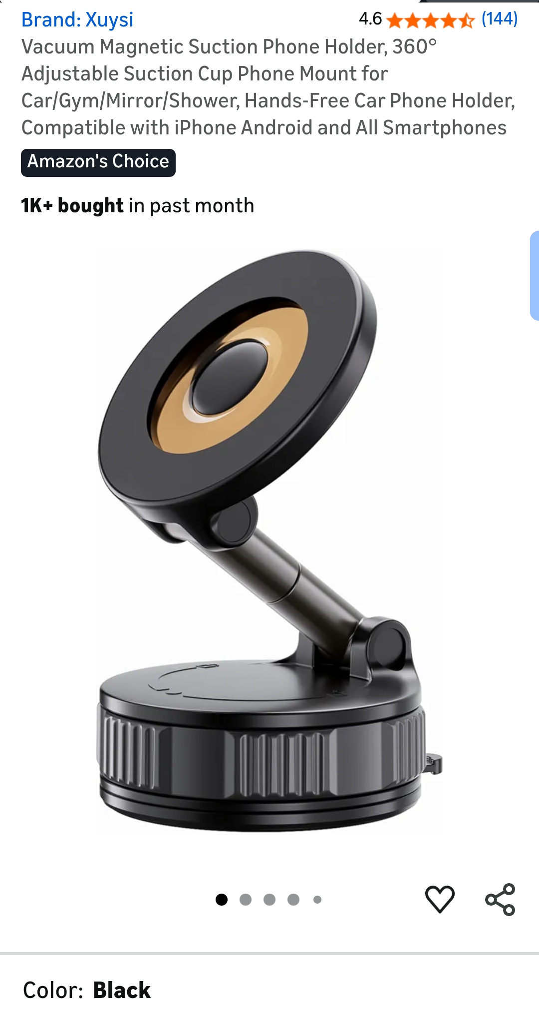 Vacuum Magnetic Phone Holder