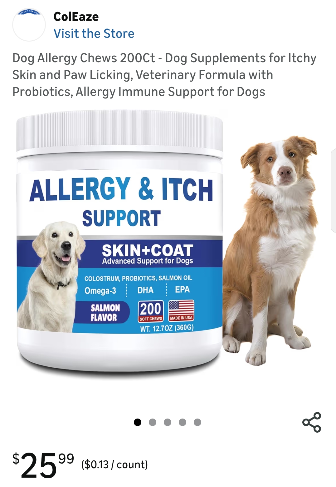 dog allergy chews