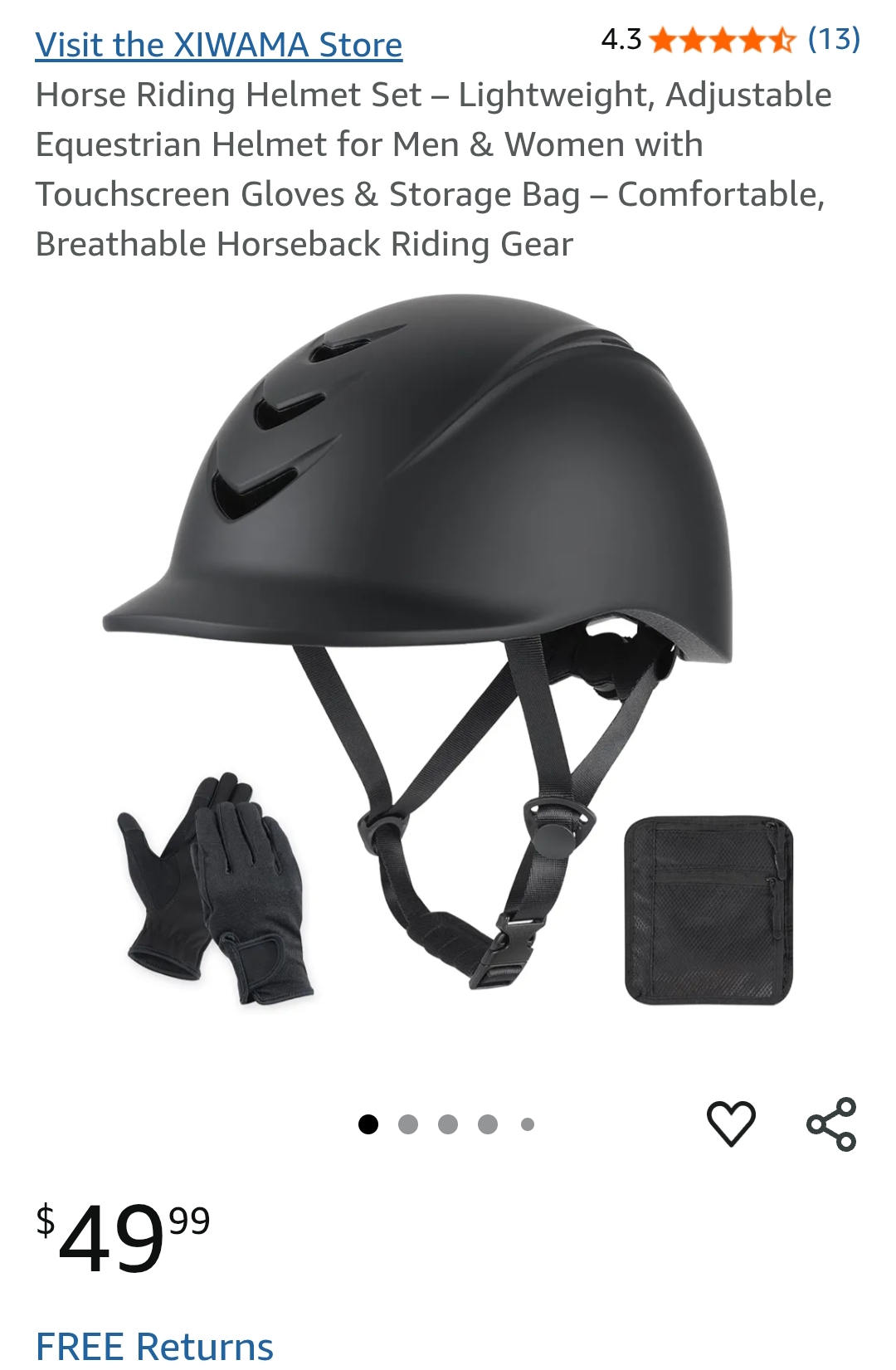 horse riding helmet