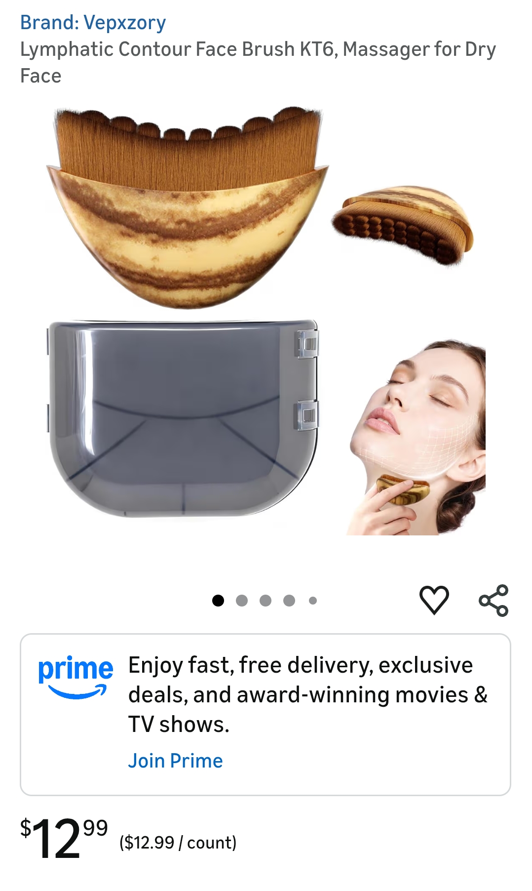 Lymphatic Contour Face Brush KT6