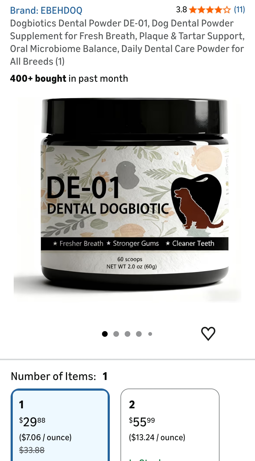 Dogbiotics Dental Powder DE-01