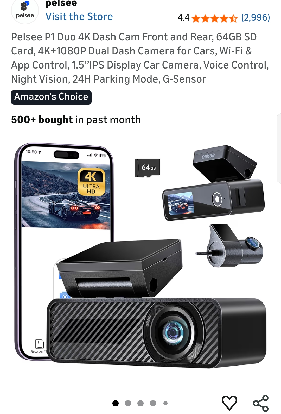 dash cam front and rear