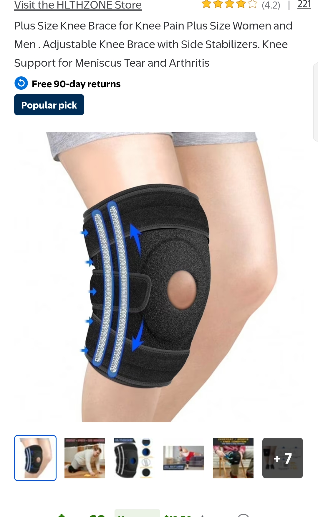 Plus Size Knee Brace